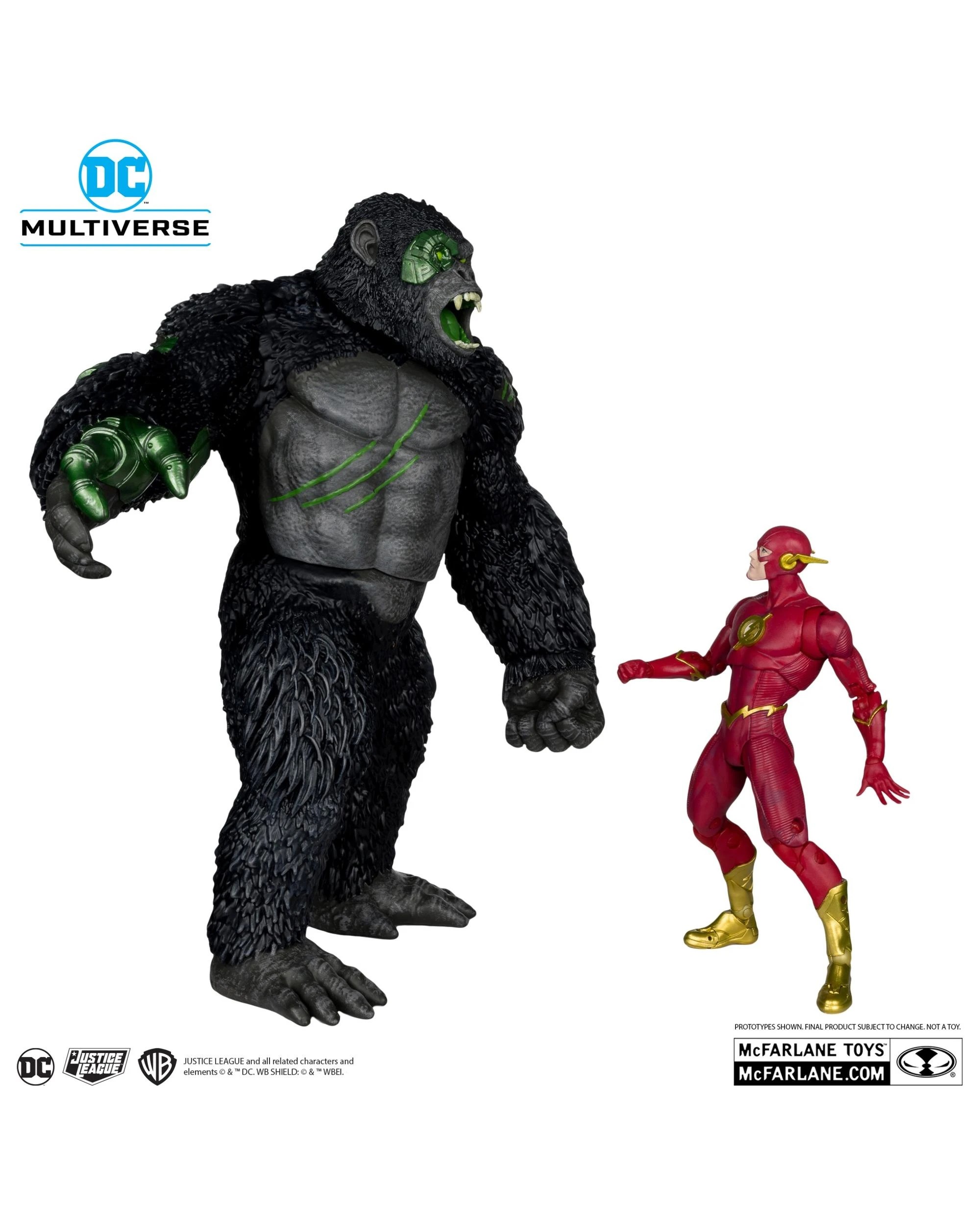 3 DC Multiverse Titano VS The Flash 7 inch Action Figure with Megafig 2 Pack, 3 of 10