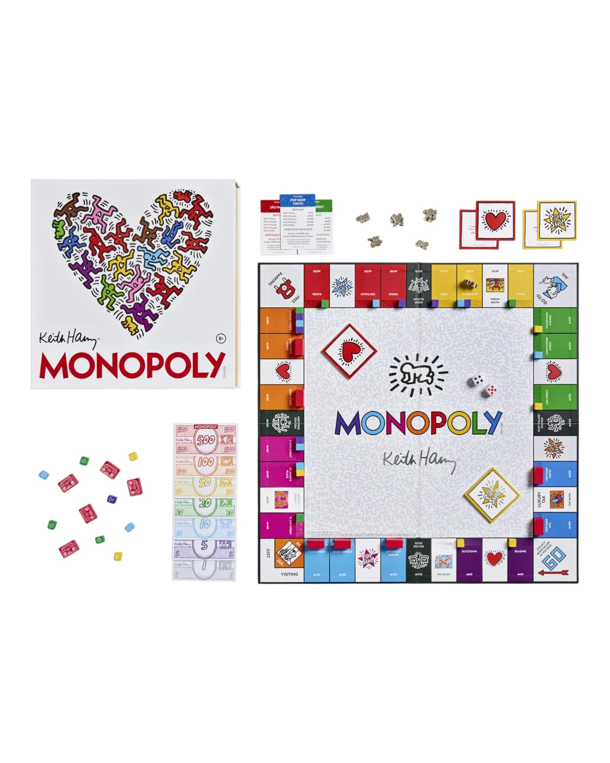 2 Monopoly Keith Haring Edition Board Game, 2 of 8