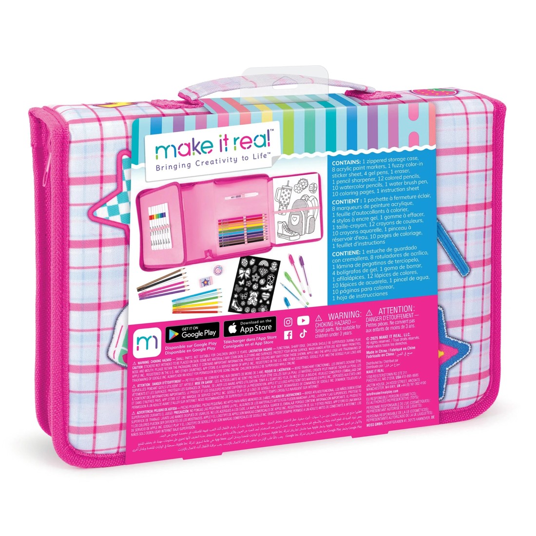 2 Make It Real Creative Artist Suitcase Art Set - Multi, 2 of 5