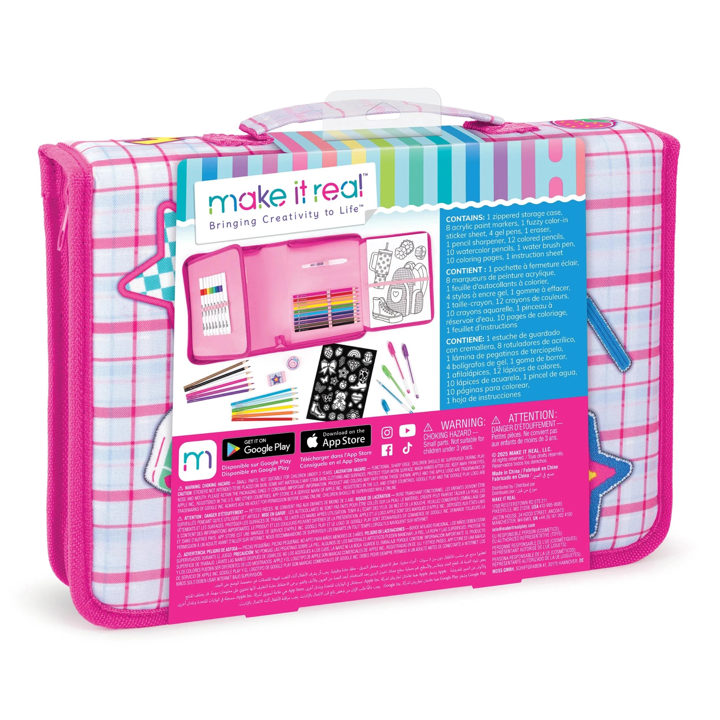 2 Make It Real Creative Artist Suitcase Art Set - Multi, 2 of 5