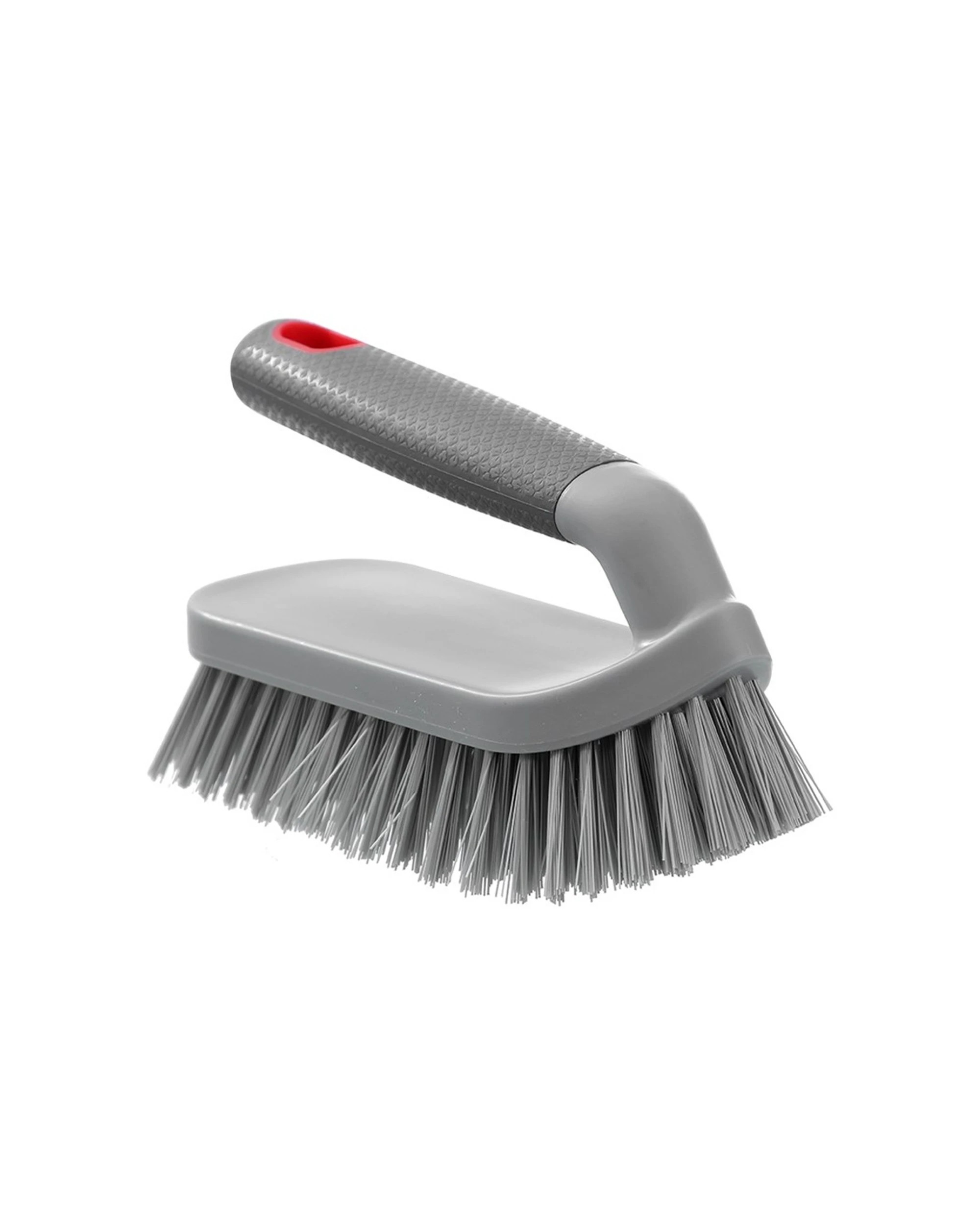 1 Boxsweden Prime Handled Scrubbing Cleaning Brush With Comfortable Soft Grip - Grey, 1 of 5