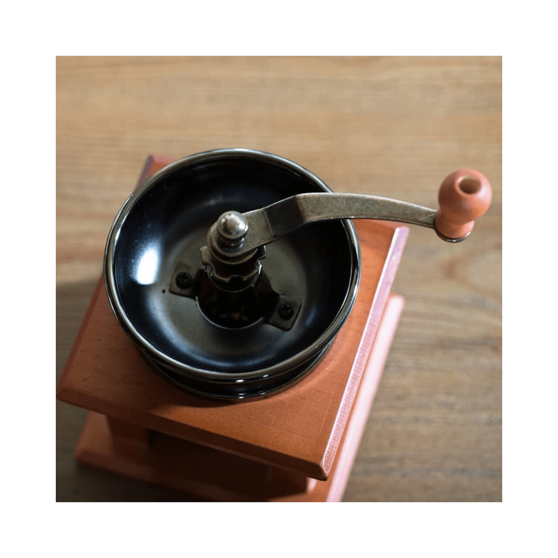 6 BR Home Antique Coffee Grinder Mill Manual Hand Made Wooden Bean Grind Pepper, 6 of 8