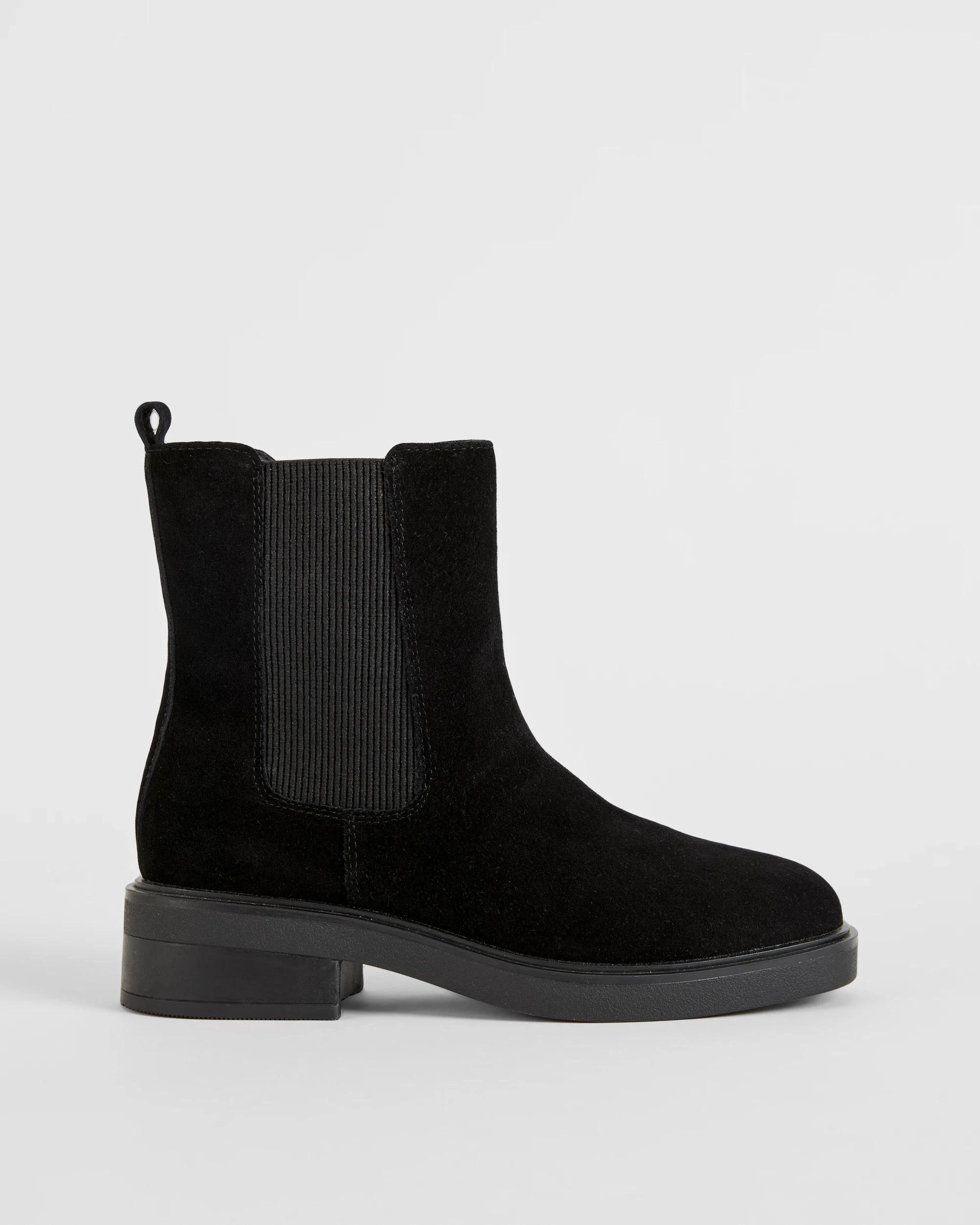 1 Target Woman Genuine Leather and Suede Chelsea Boots - Coria BLACK SUEDE, 1 of 3