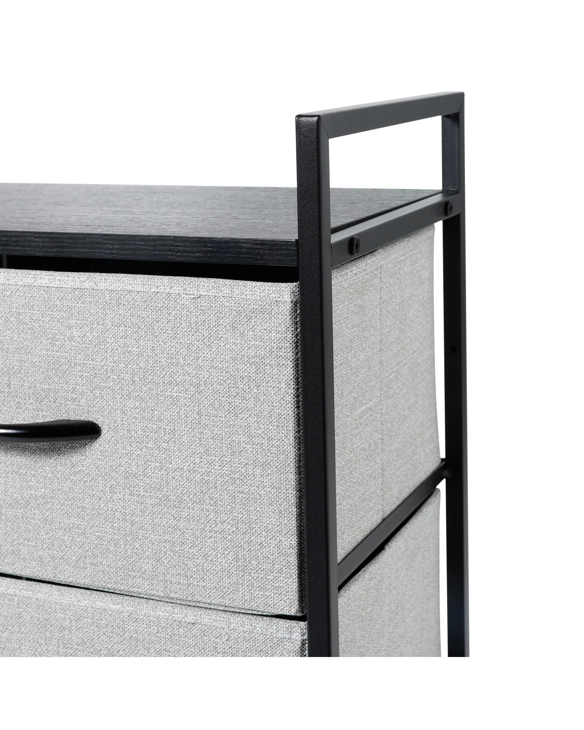 6 Sherwood Luna 5 Drawer Fabric Home Storage Dresser - Grey, 6 of 9