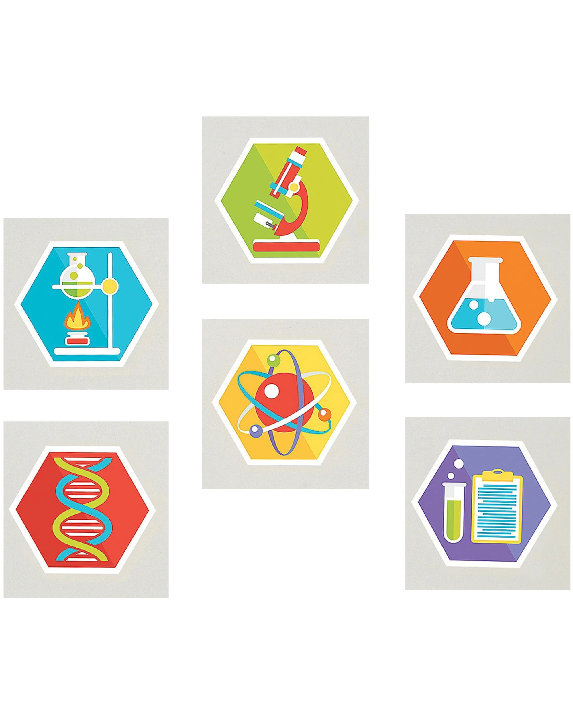 1 Oriental Trading Science Party Tattoos Pack of 72 - Multi, 1 of 1