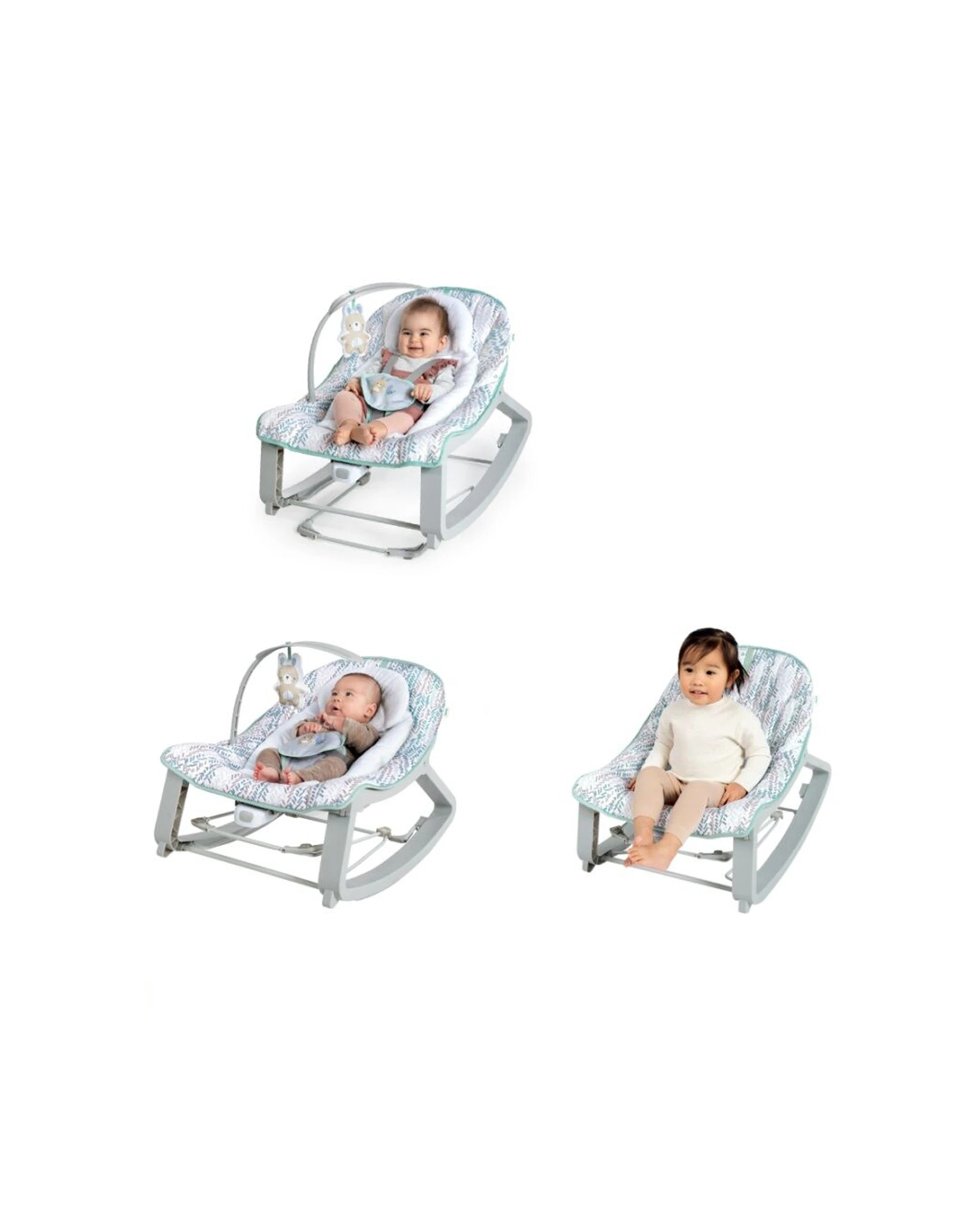 5 Ingenuity Keep Cozy 3 In 1 Grow With Me Baby Bounce And Rock Seat 0m Plus - Green, 5 of 7