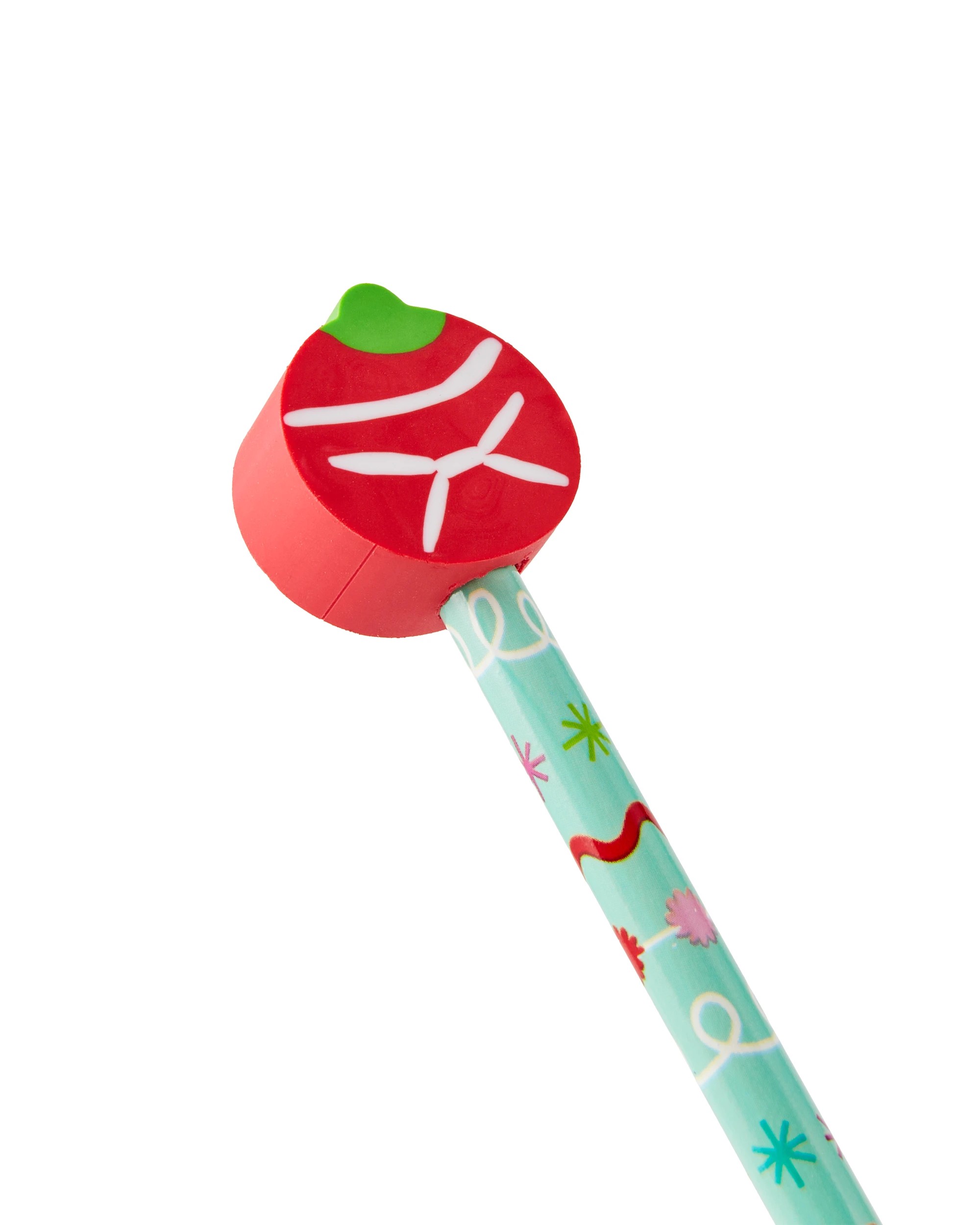 3 Christmas Pencil and Eraser Set, 3 of 4