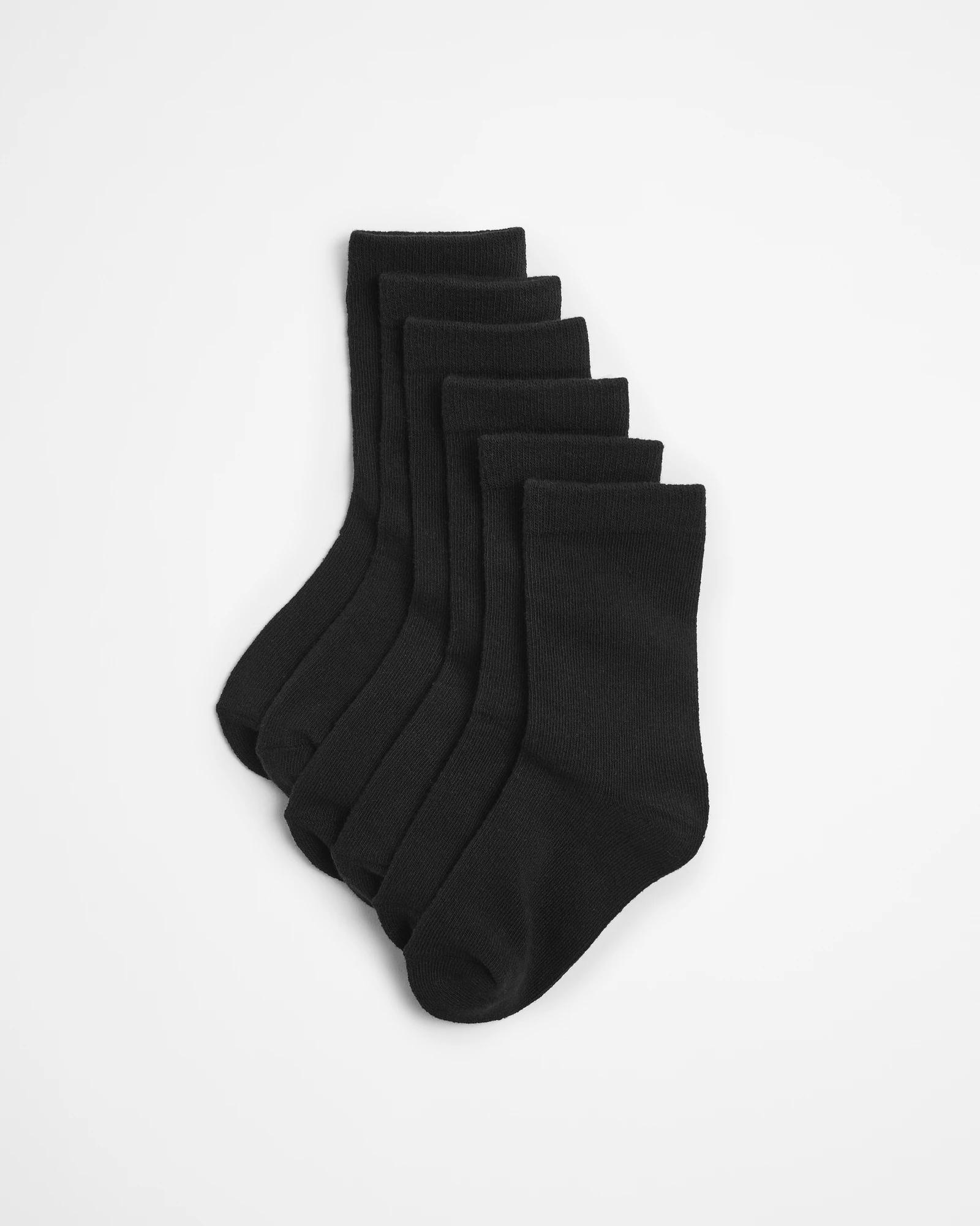 1 Maxx School Crew Socks 6 Pack NAVY BLUE, 1 of 3
