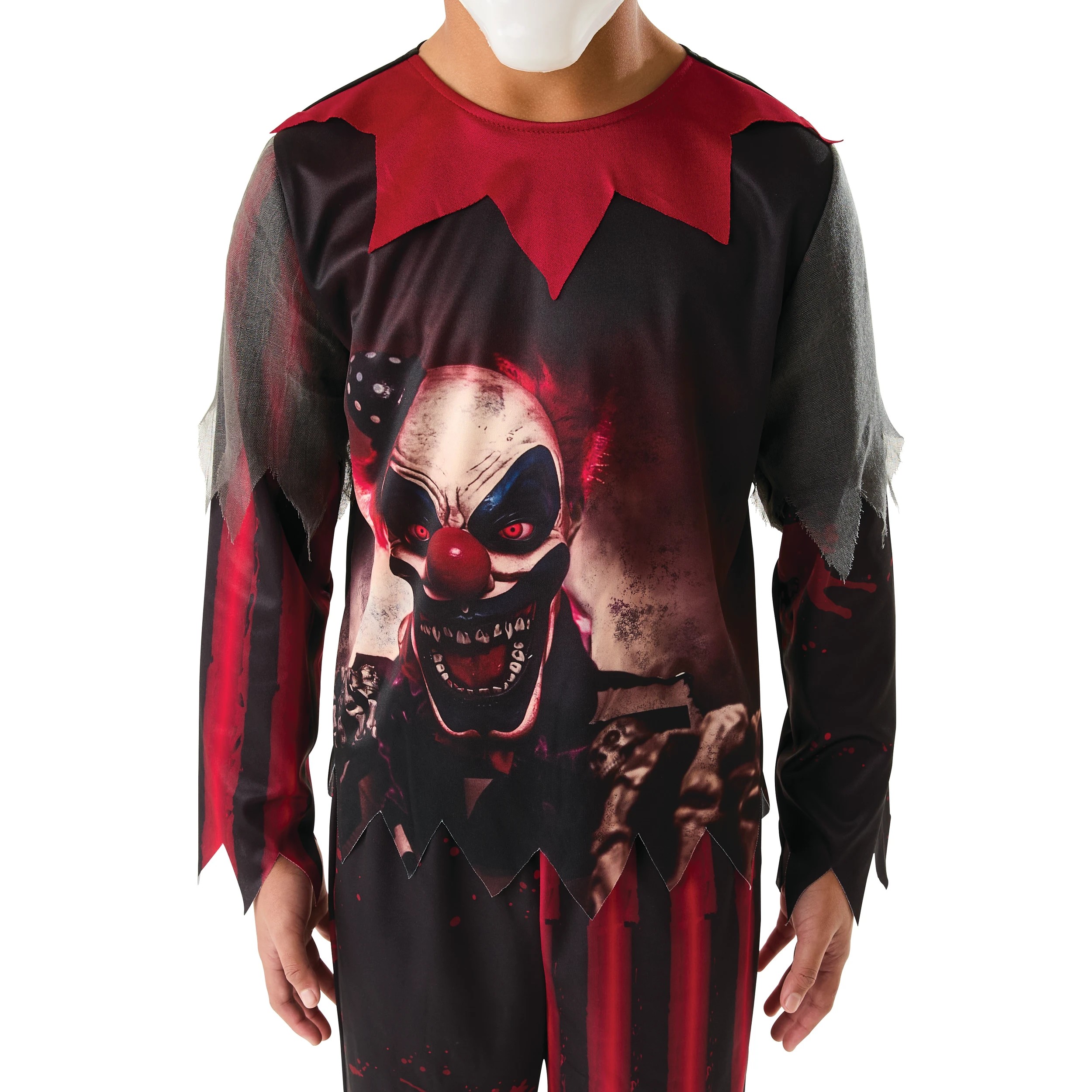 6 3 Piece Clown Costume with Mask - Ages 8+, 6 of 10