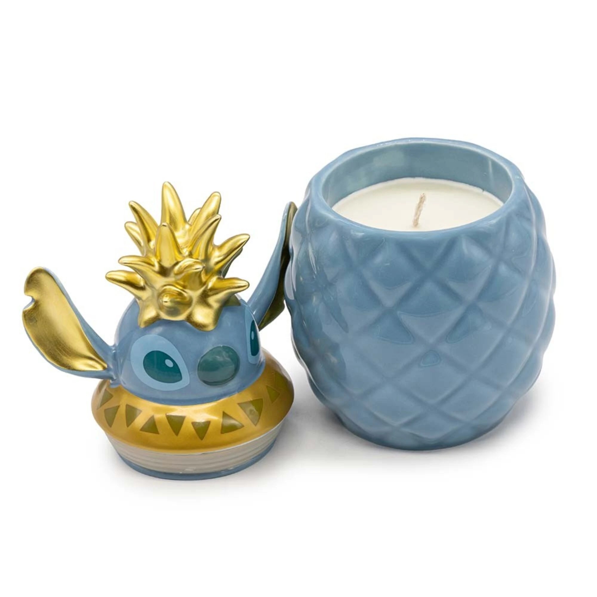 1 Disney - Lilo & Stitch - Pineapple Moulded Candle - Cream, 1 of 2