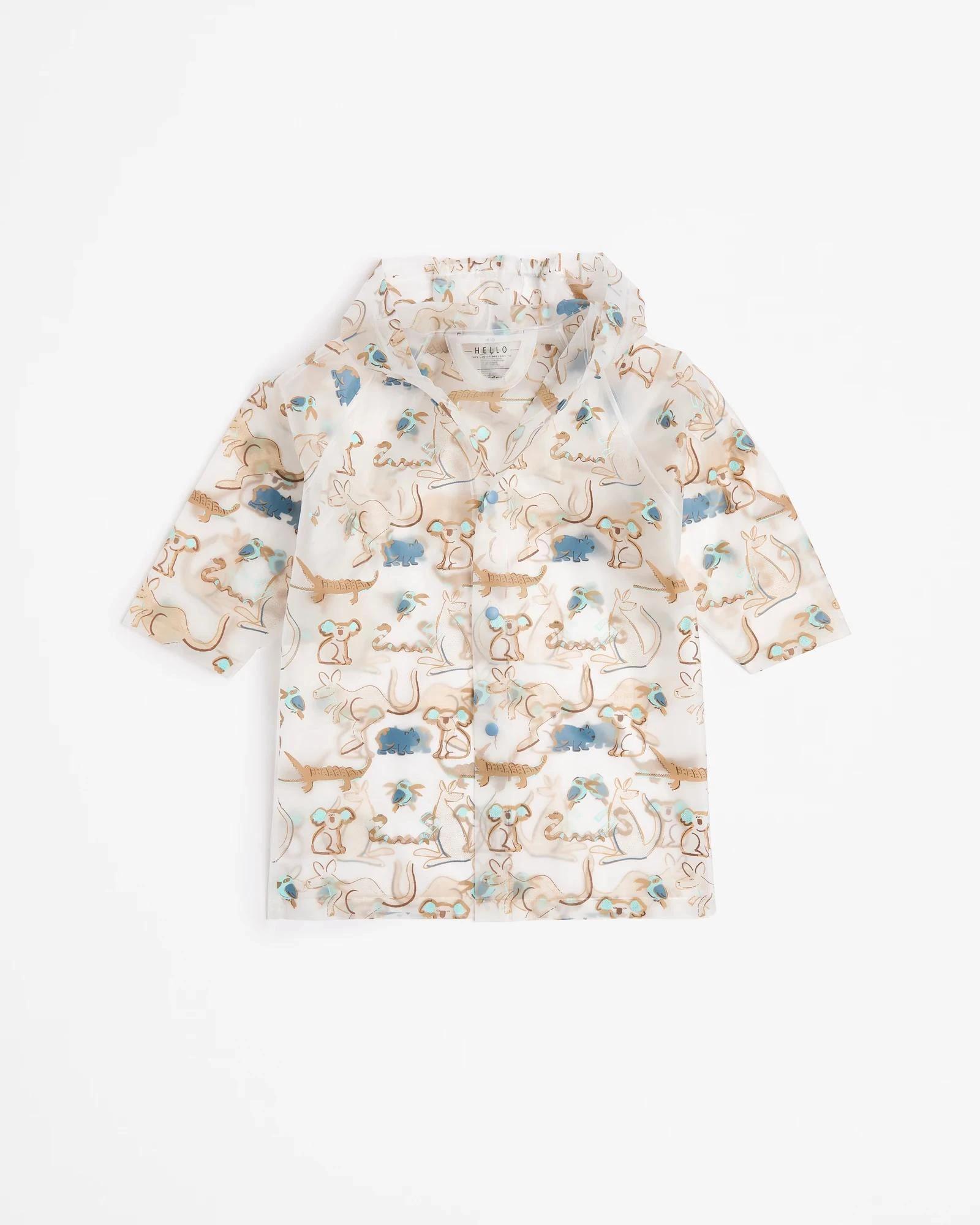 1 Target Kids Print Raincoat NATIVE ANIMALS, 1 of 3