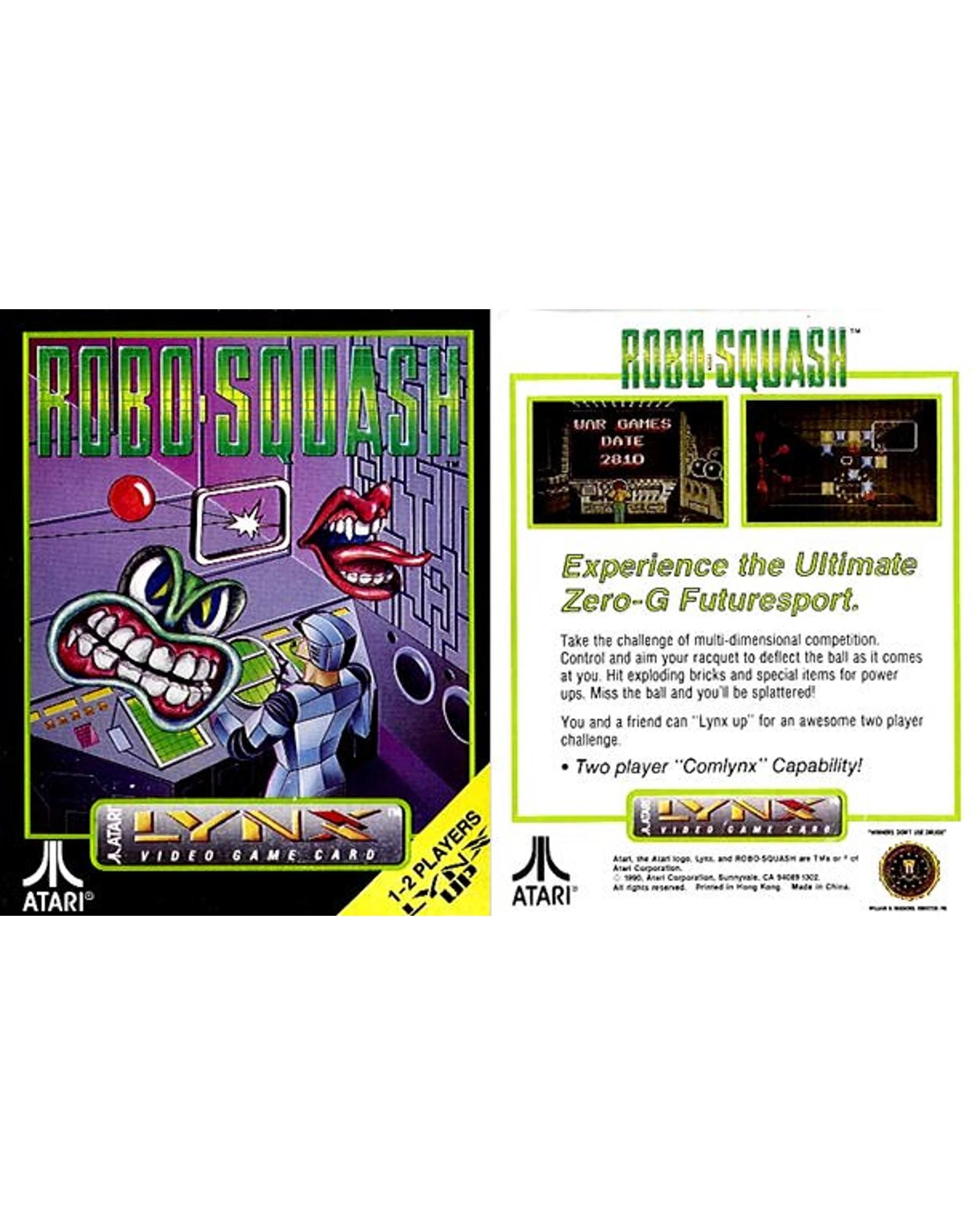 2 Robo-Squash - Atari Lynx, 2 of 2