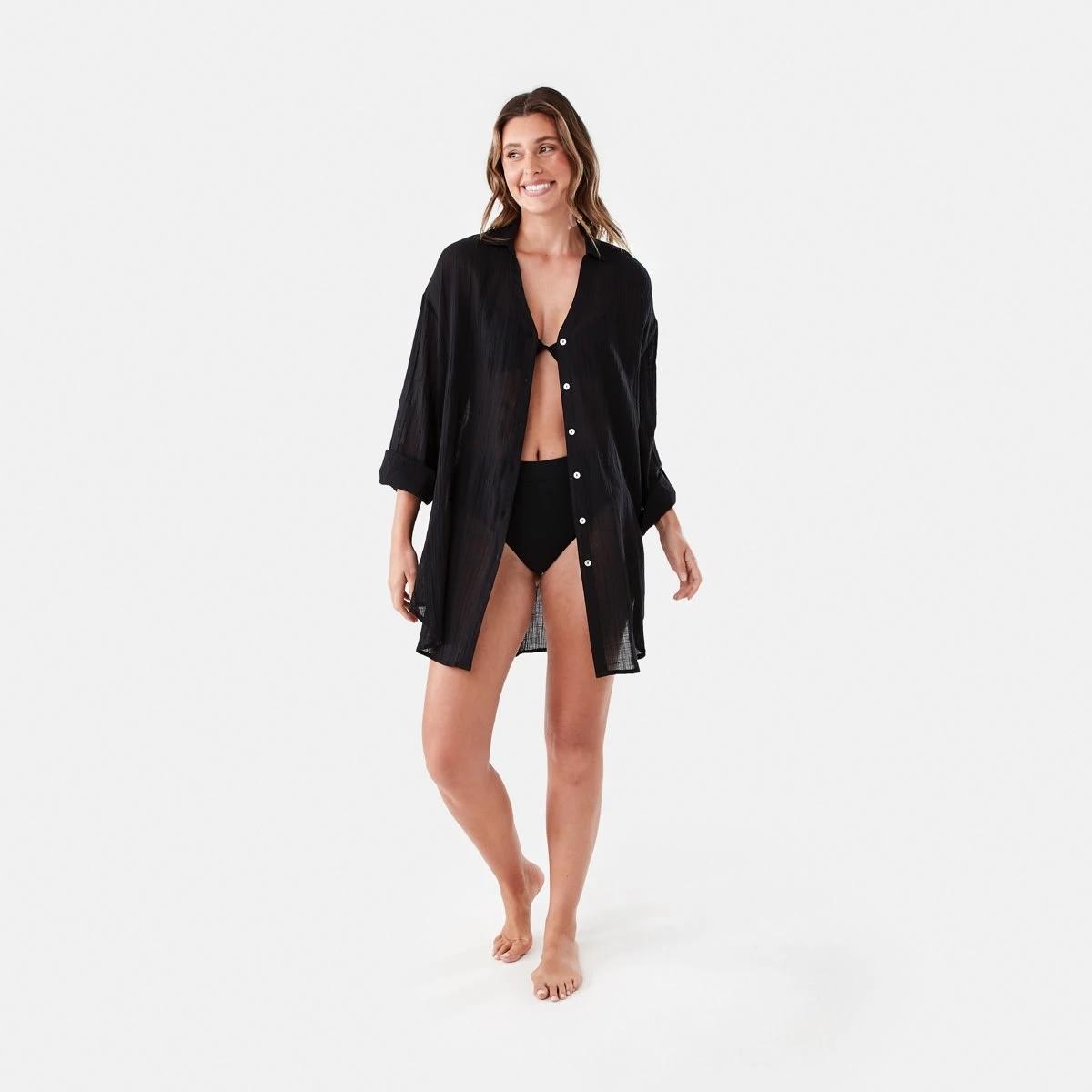 9 Cover Up Shirt BLACK, 9 of 9