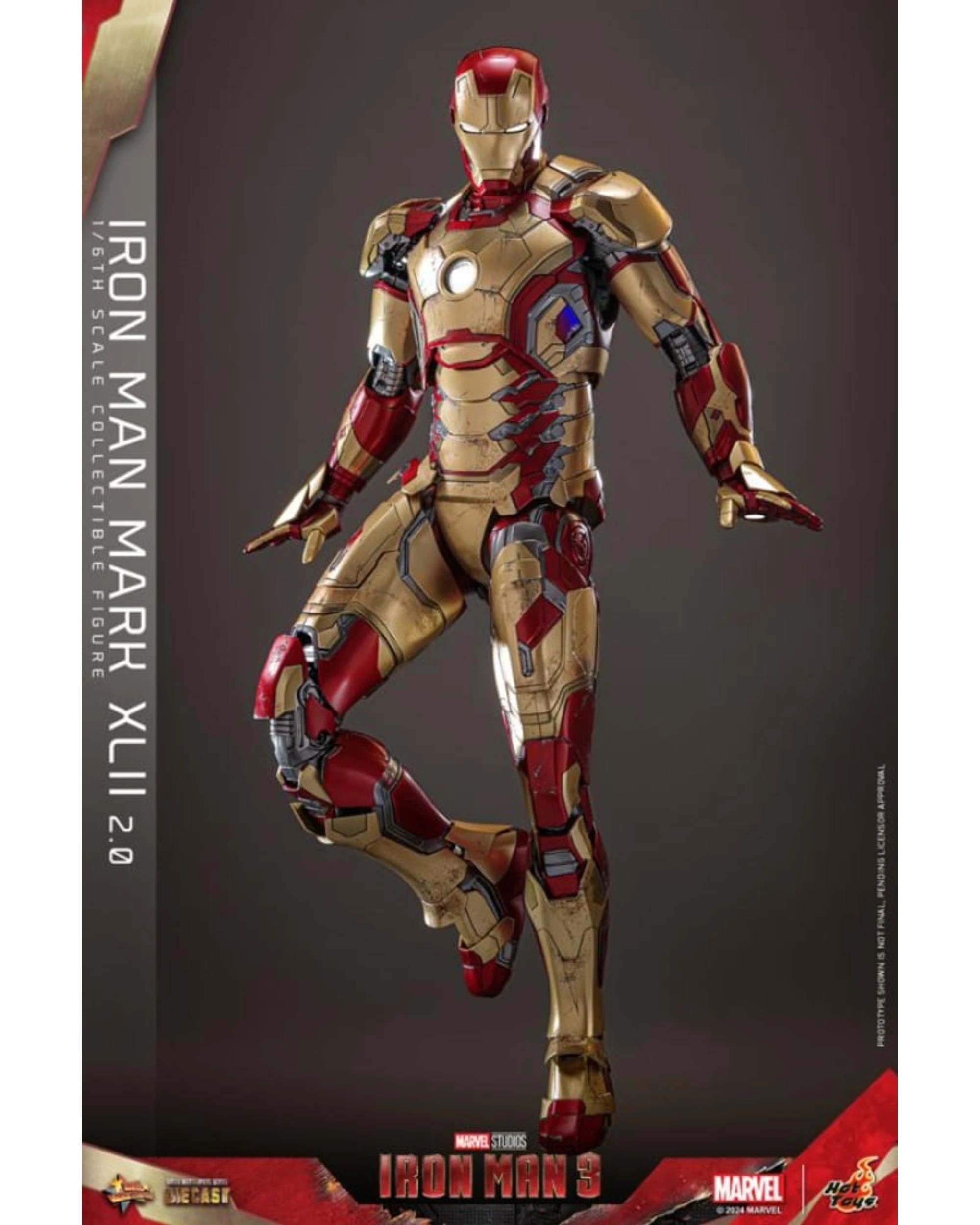 3 Hot Toys Iron Man 3: Iron Man Mk 42 - 2.0 -  1:6 Scale Collectible Action Figure, 3 of 8