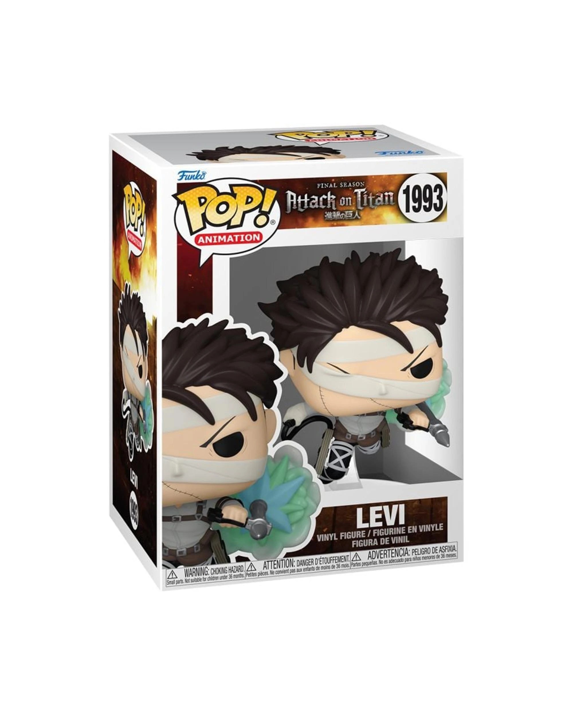3 Attack on Titan Levi - with Bandages -  Funko POP! Vinyl, 3 of 3