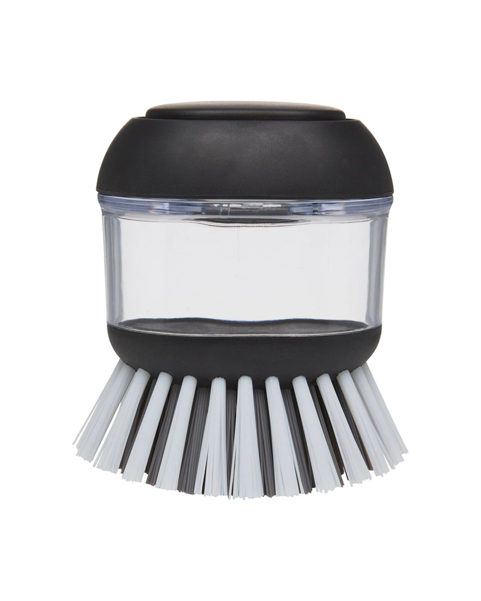 2 KitchenAid Soap Dispensing Palm Brush 3PK Plastic Nylon Bristles Dish 9cm - Black, 2 of 2