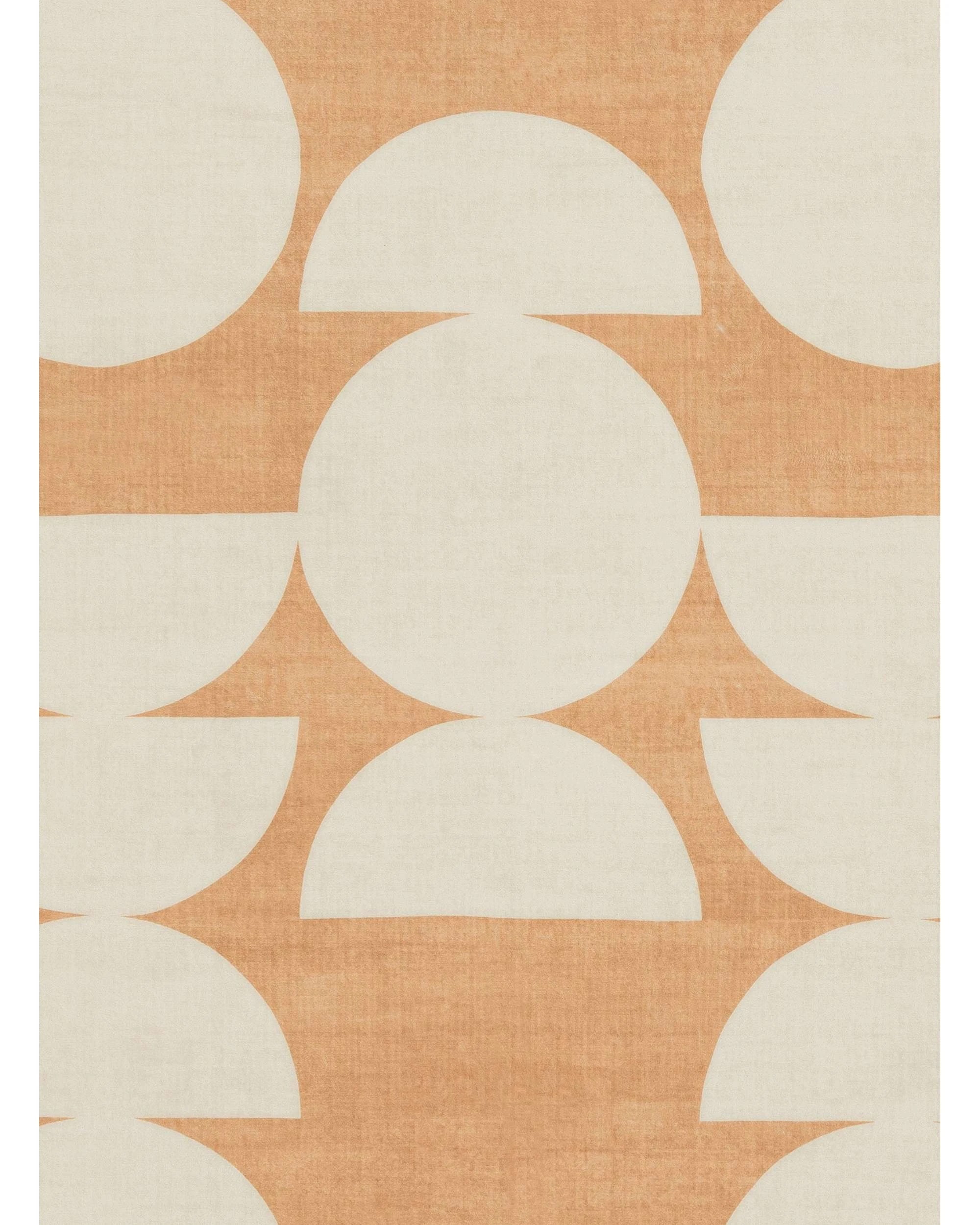 7 Loopsie Tiari Half Moons Printed Washable Rug-220cm x 150cm - Orange, 7 of 7