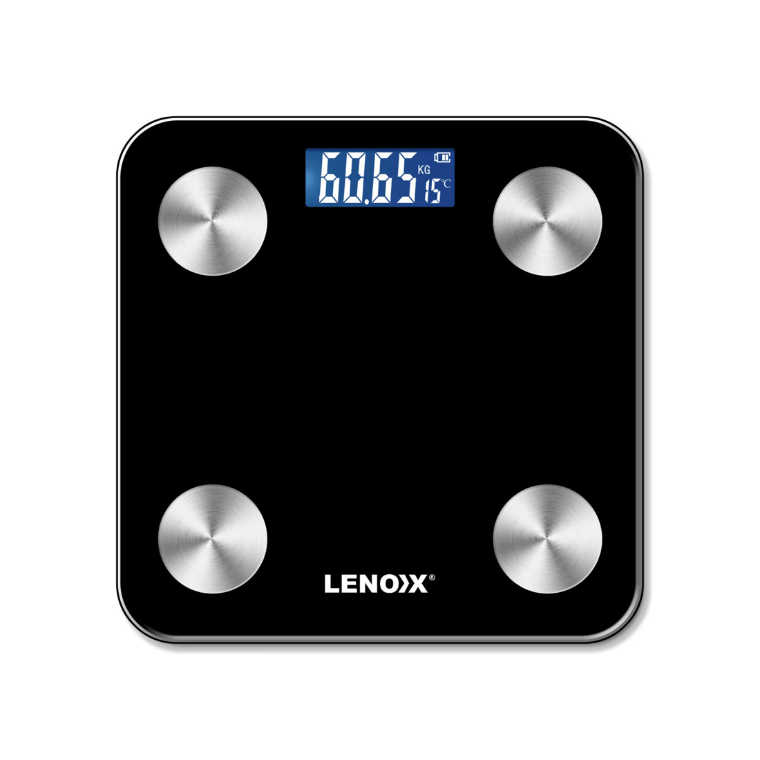 1 Lenoxx Smart Body Scale w/ Bluetooth, LED, Weight Tracking & Recording, 1 of 3