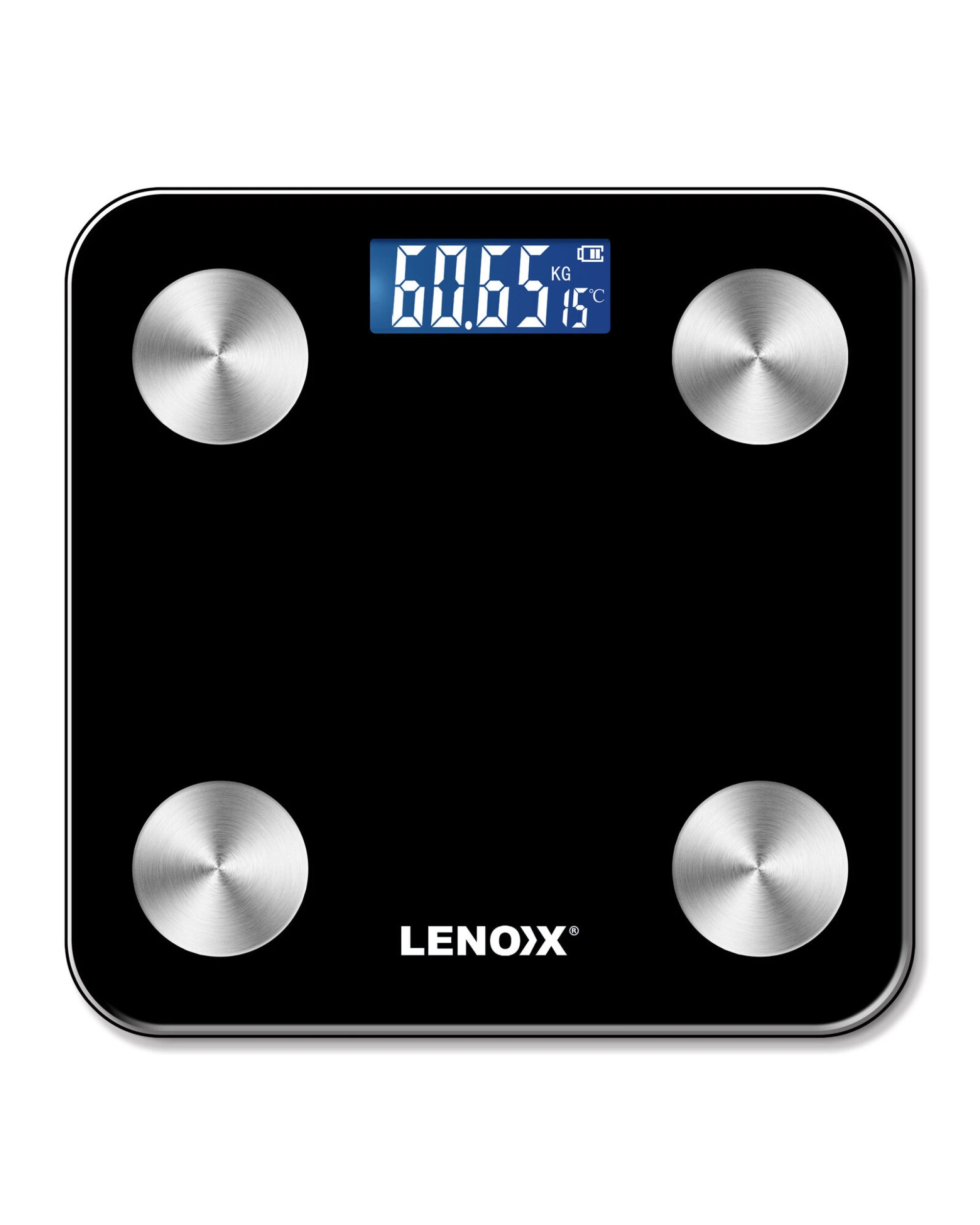 1 Lenoxx Smart Body Scale w/ Bluetooth, LED, Weight Tracking & Recording, 1 of 3