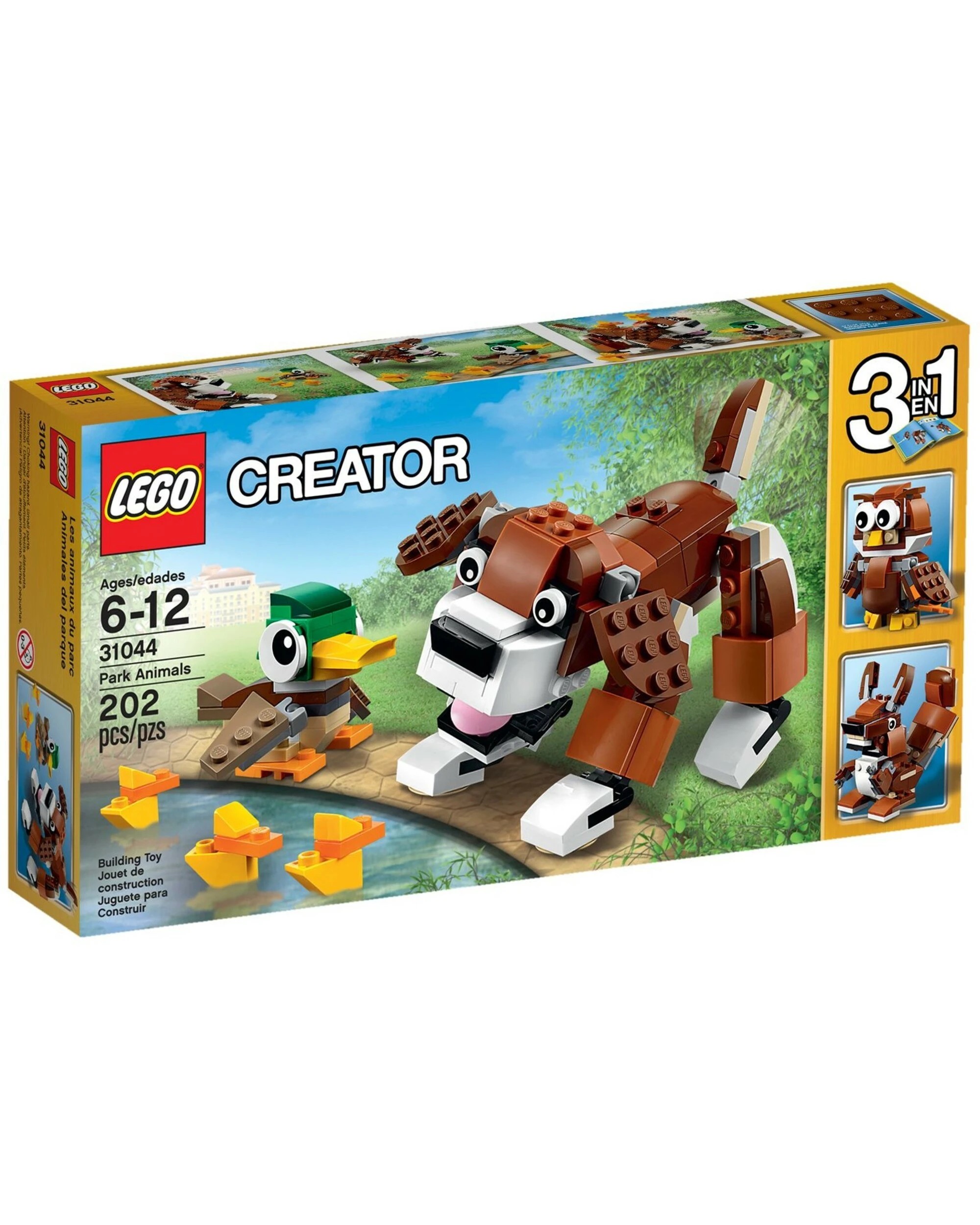 1 LEGO 31044 Creator 3-in-1 Park Animals: Dog, Duck & Squirrel Building Set, 1 of 5