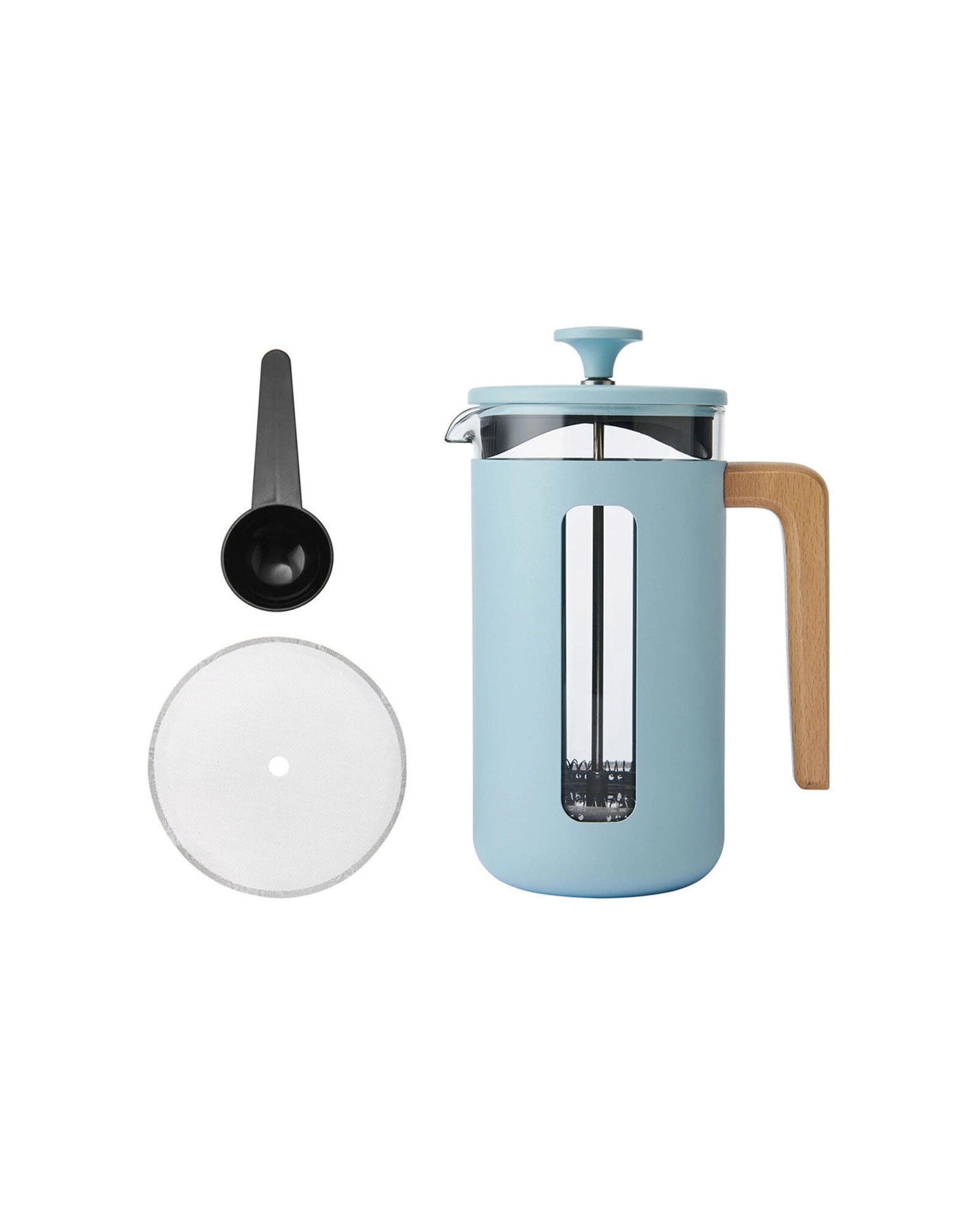 1 La Cafetiere Pisa 8-Cup Cafetiere Glass Coffee Press - Blue, 1 of 6