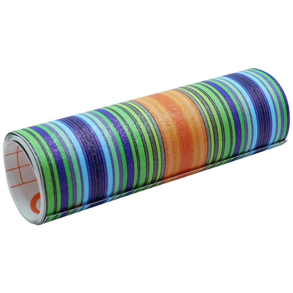 3 Qcut Specialty Vinyl Lemon Grass Stripes, 3 of 3