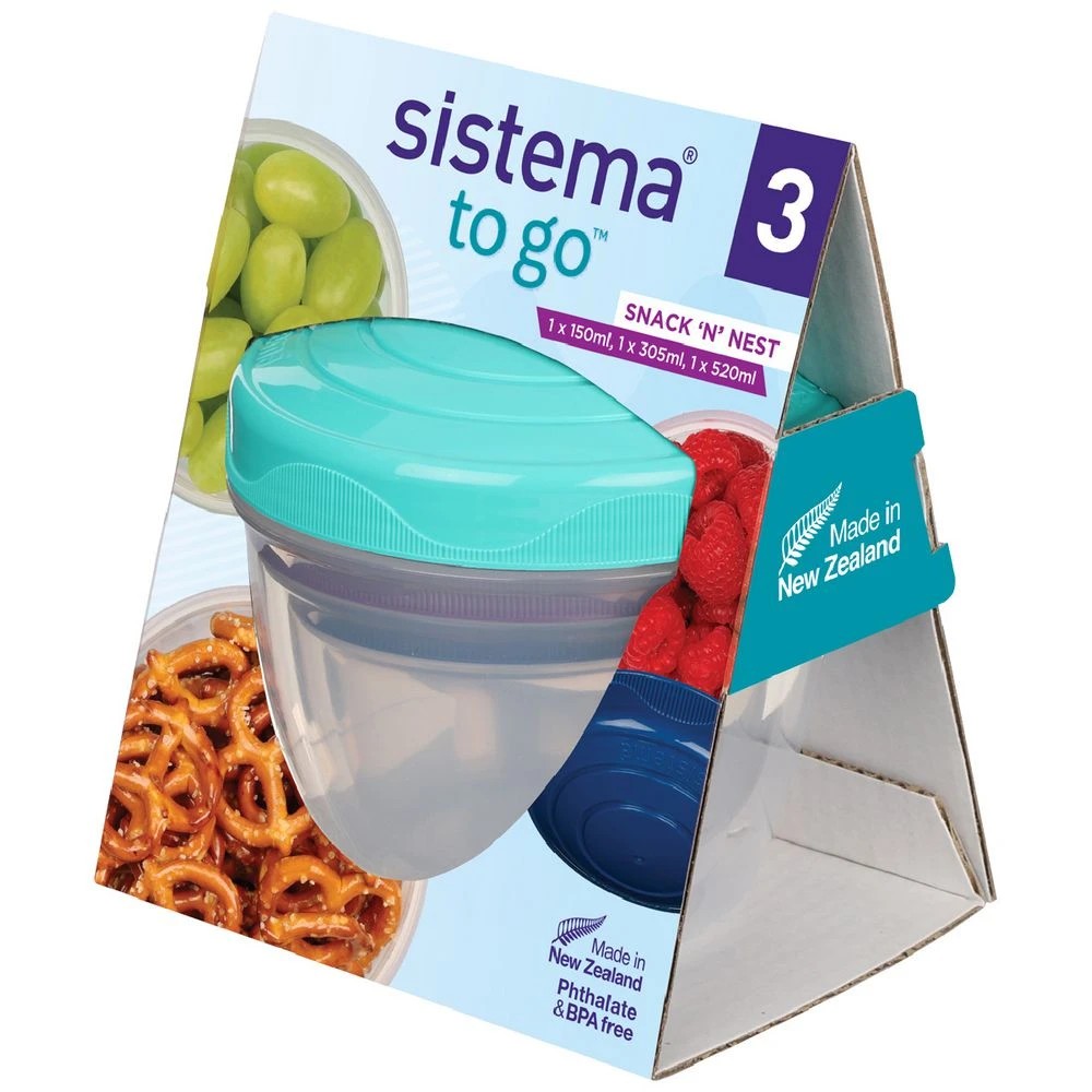 2 Sistema Snack ‘n’ Nest To Go Set 3 Pack, 2 of 3