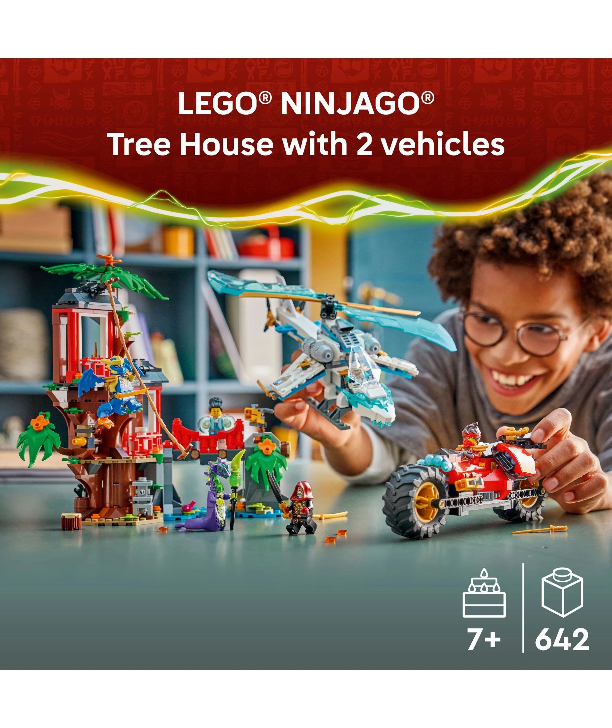 3 LEGO NINJAGO Ninja Vehicle Tree House Battle 71857, 3 of 10