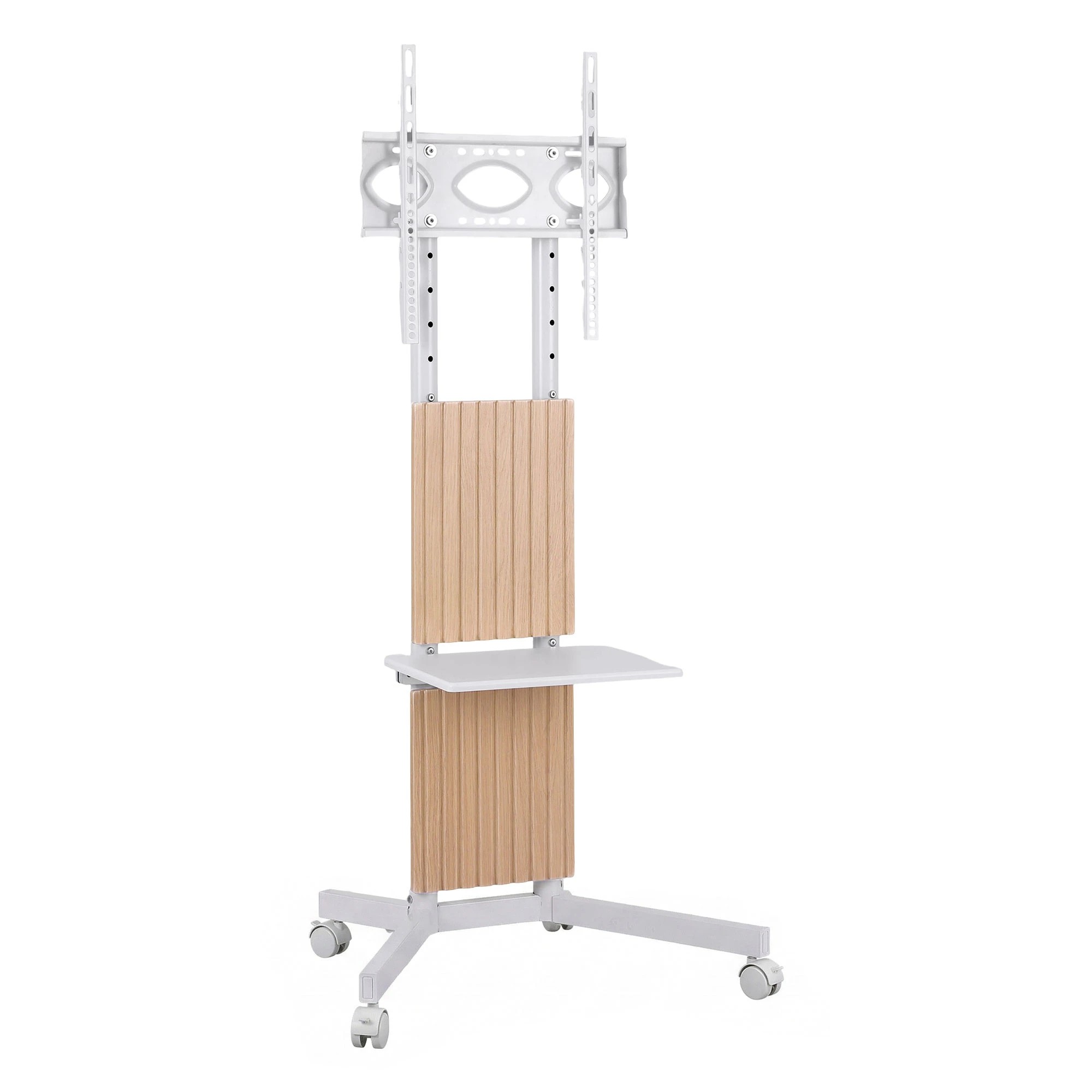 1 Artiss Mobile TV Floor Stand for 32-65" Mount Bracket Universal Adjustable Height with Wheels - Multi, 1 of 2