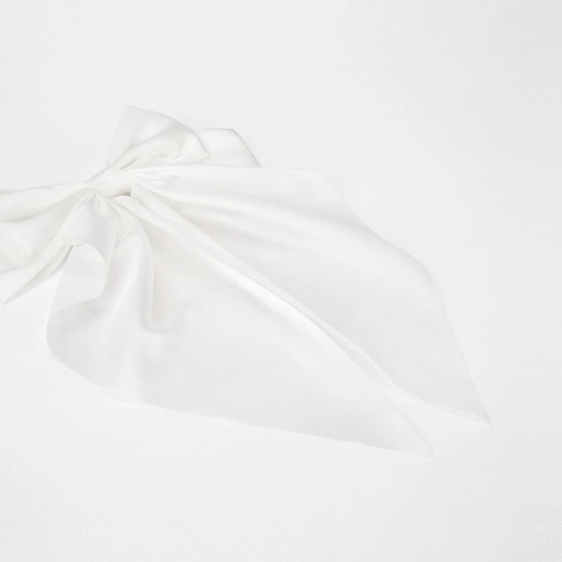 3 White Barrette Large Bow Hair Clip, 3 of 5