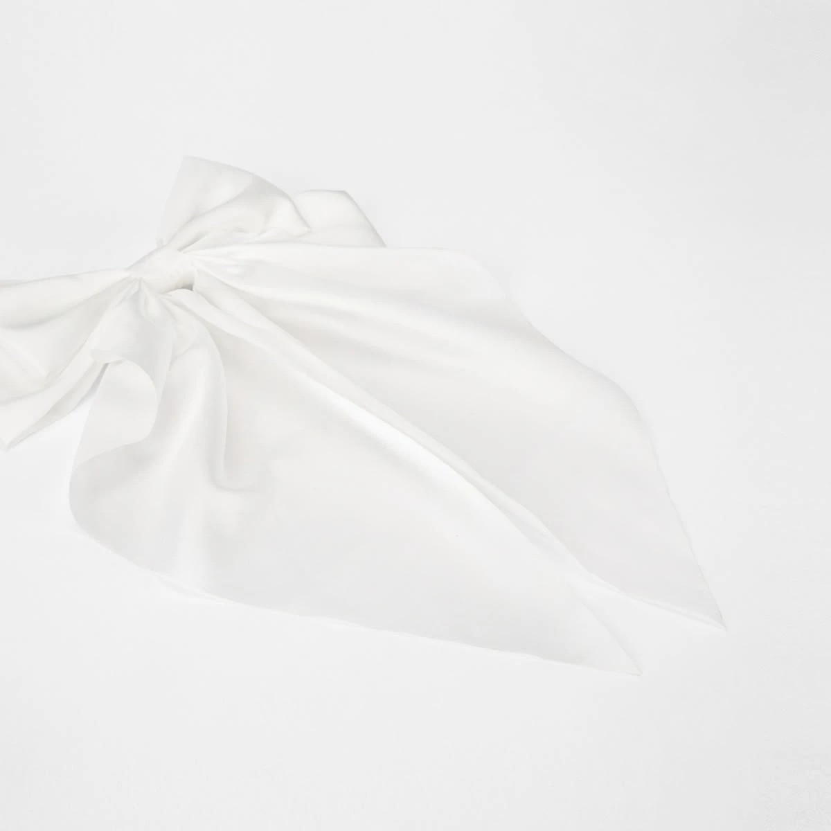 3 White Barrette Large Bow Hair Clip, 3 of 5