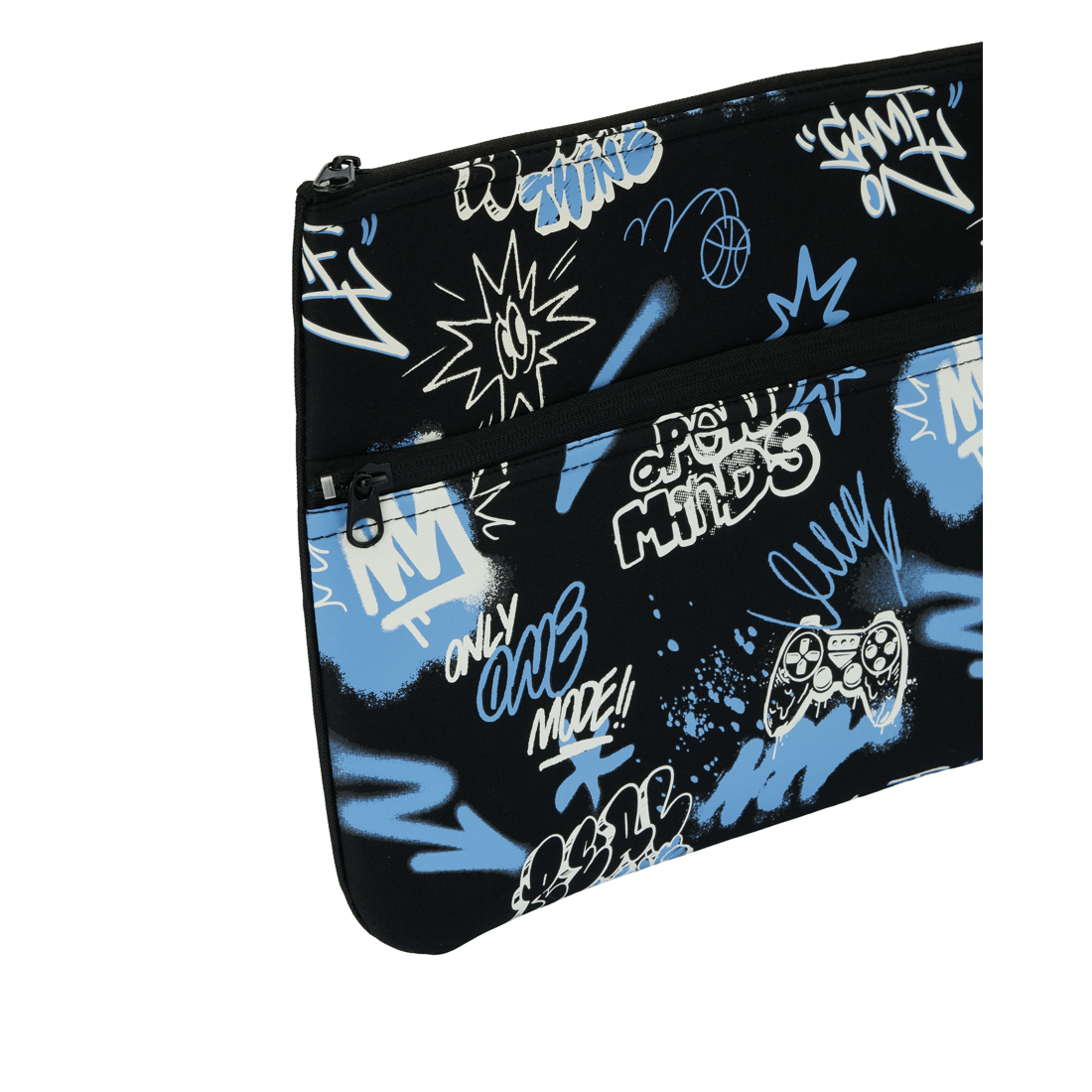 3 Twin Zip Pencil Case - Gamer, 3 of 6