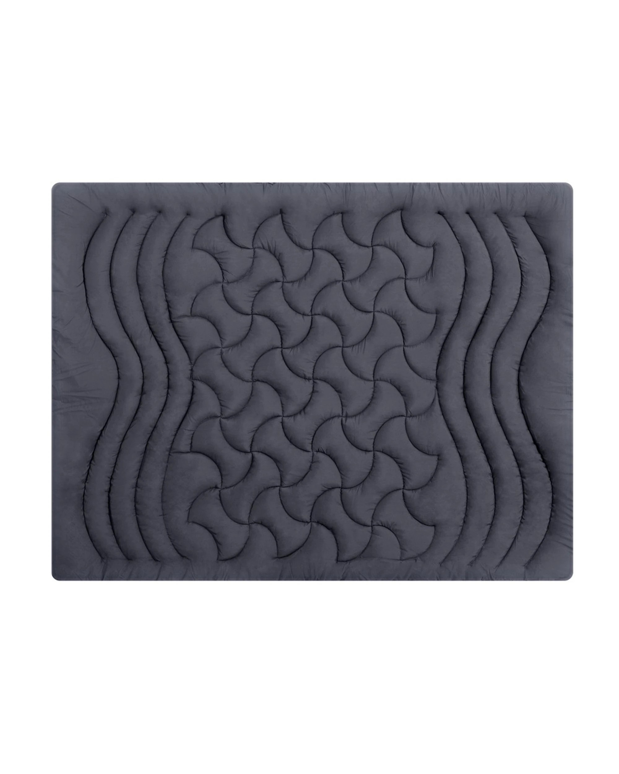 3 Giselle Bedding Mattress Topper Pillowtop 3 - King Bed - Charcoal, 3 of 5