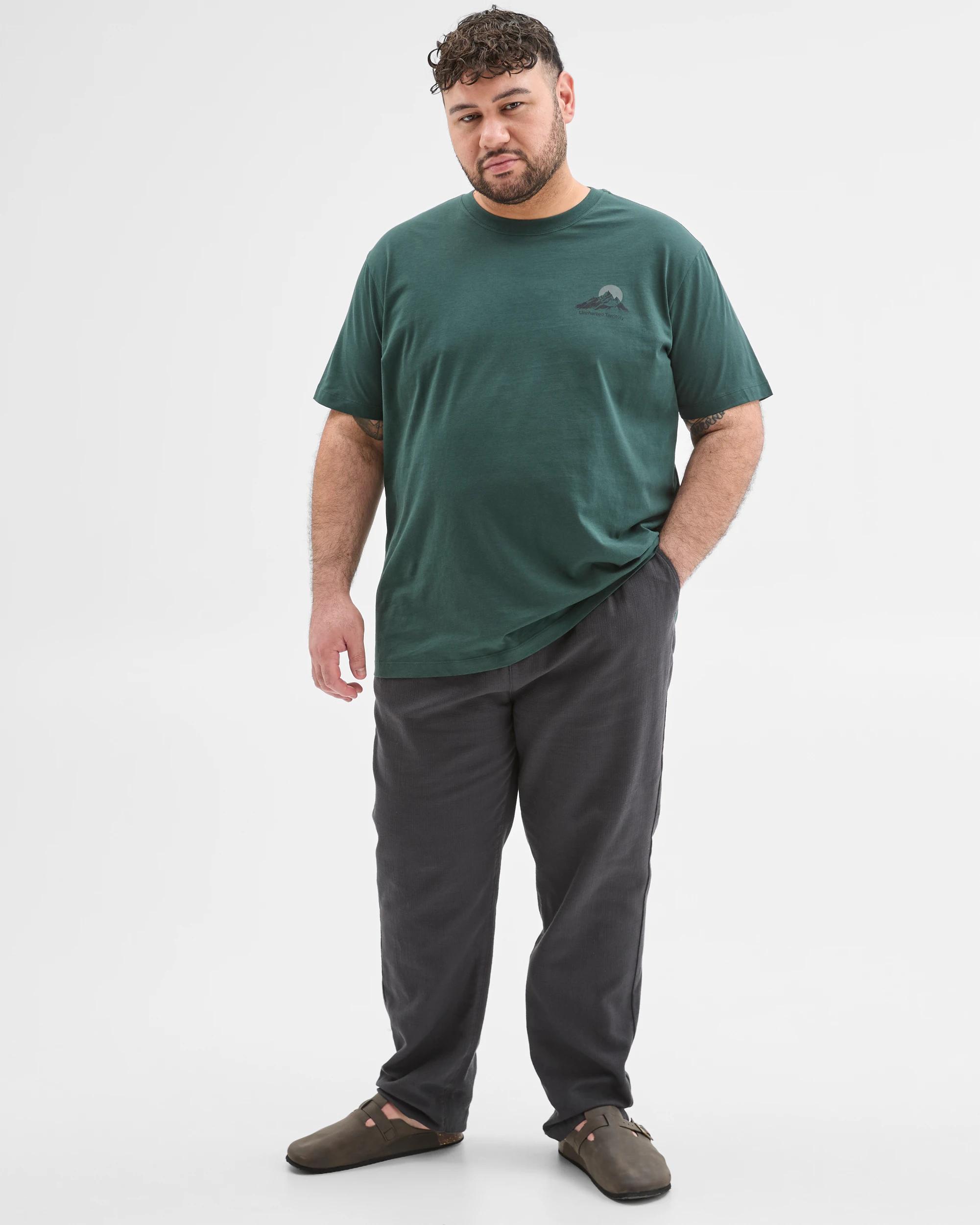 1 Target Man Plus Plus Size Australian Cotton Print T-Shirt GREEN, 1 of 6