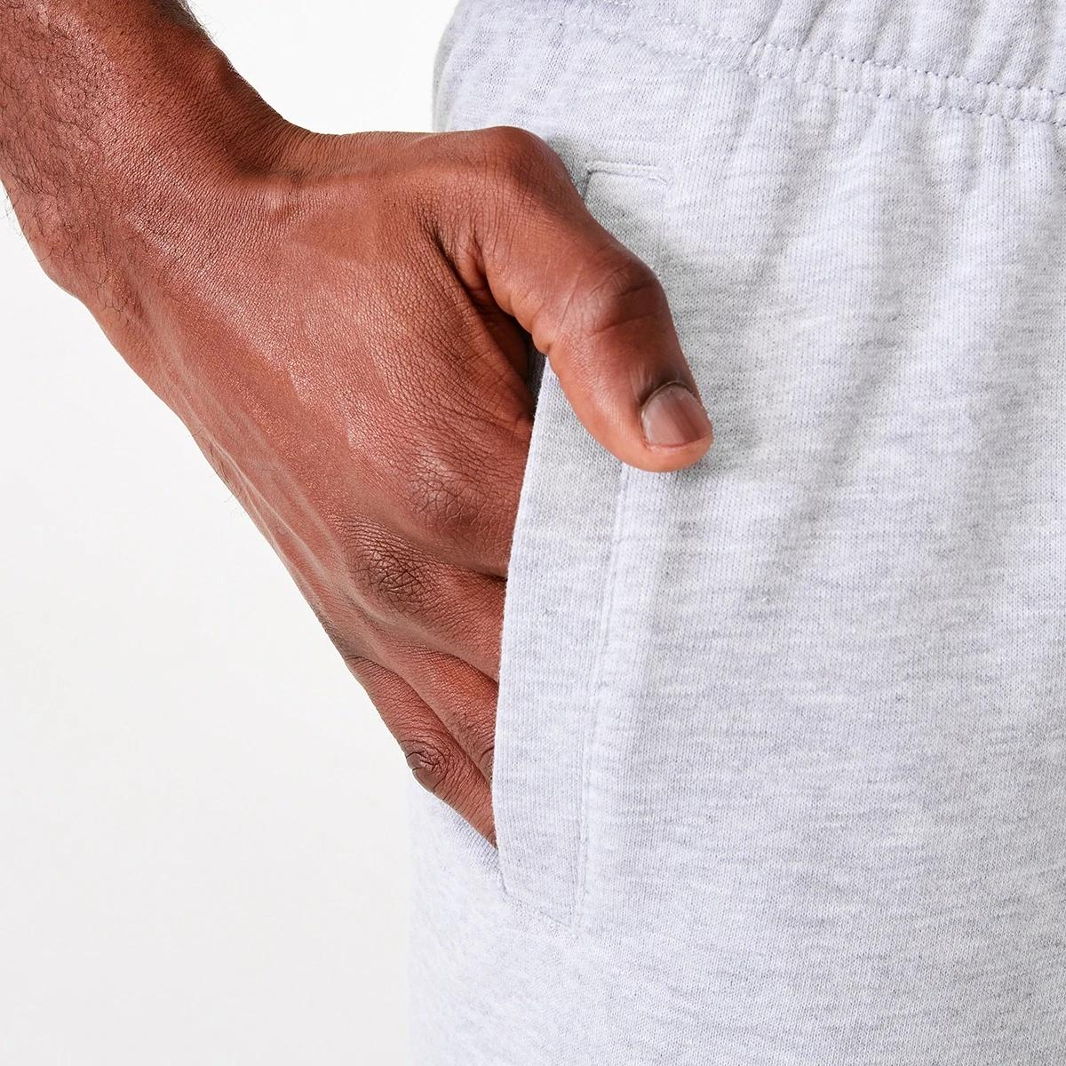5 Everlast Mens French Terry Shorts Grey Marl, 5 of 7