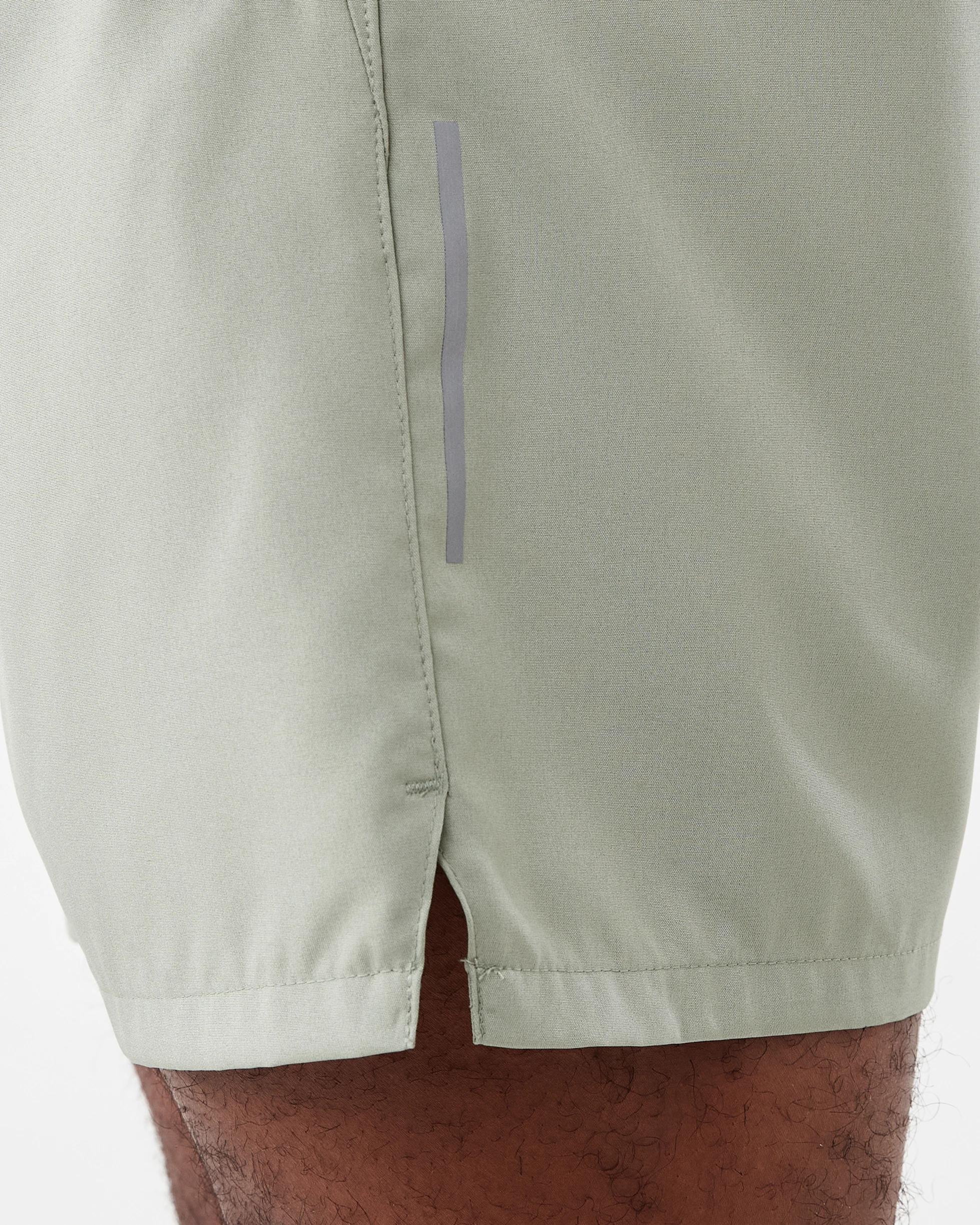 6 Active Mens Woven Stretch Shorts Rhino Grn, 6 of 8