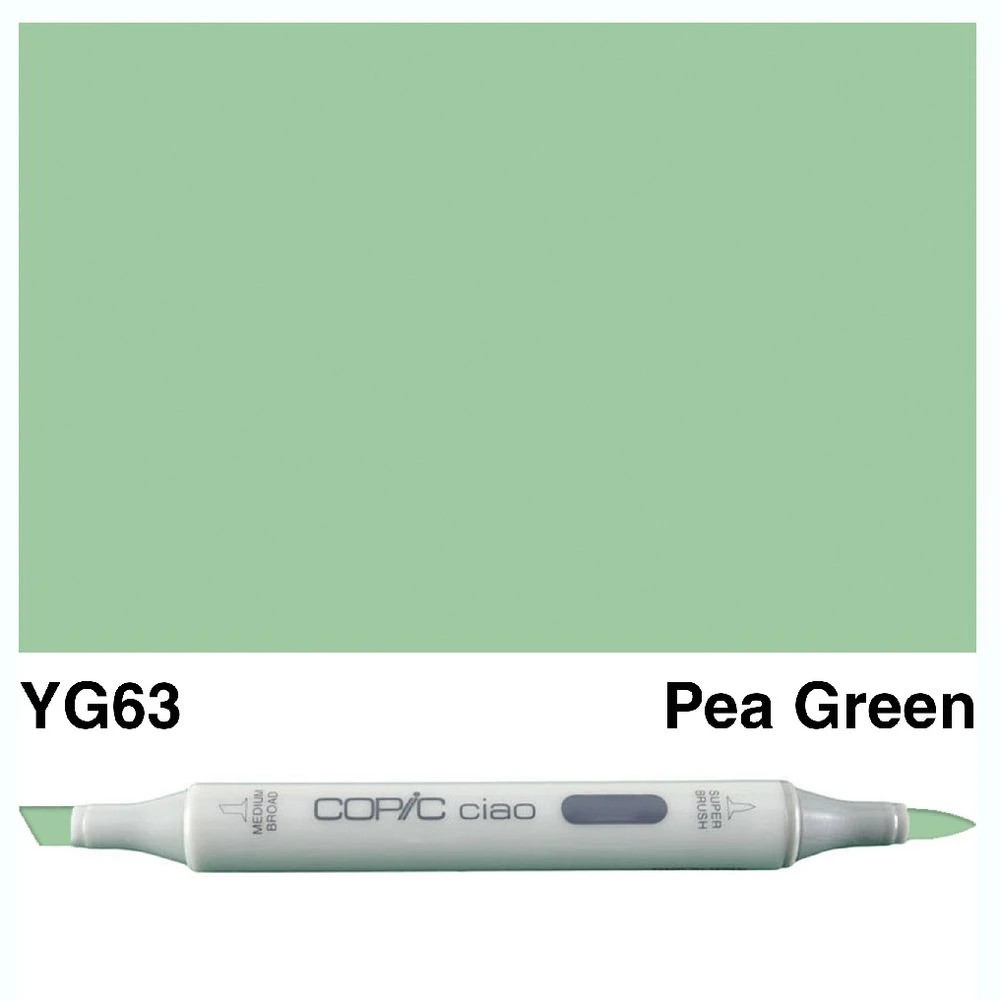 3 Copic Ciao Dual Nib Marker YG63 Pea Green, 3 of 3