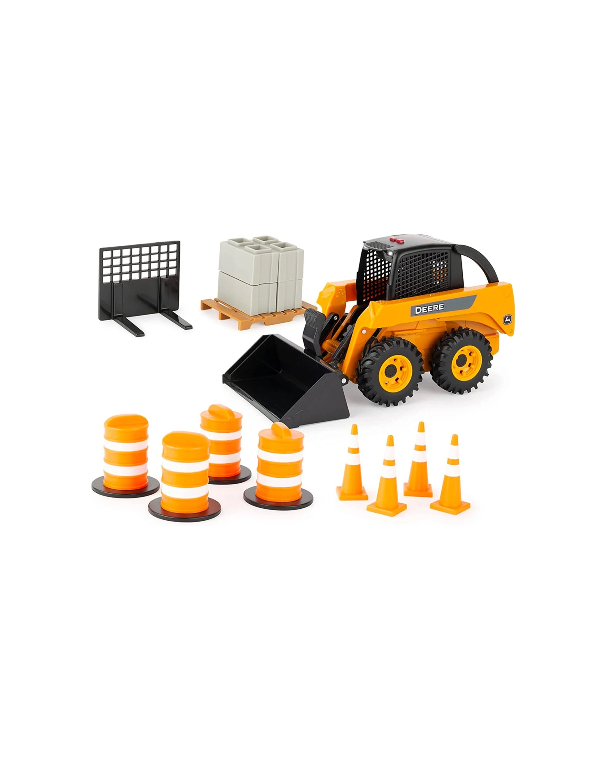 1 John Deere 1:16 SkidSteer With Accessories and Attachments Kids Toy Set - Multi, 1 of 3