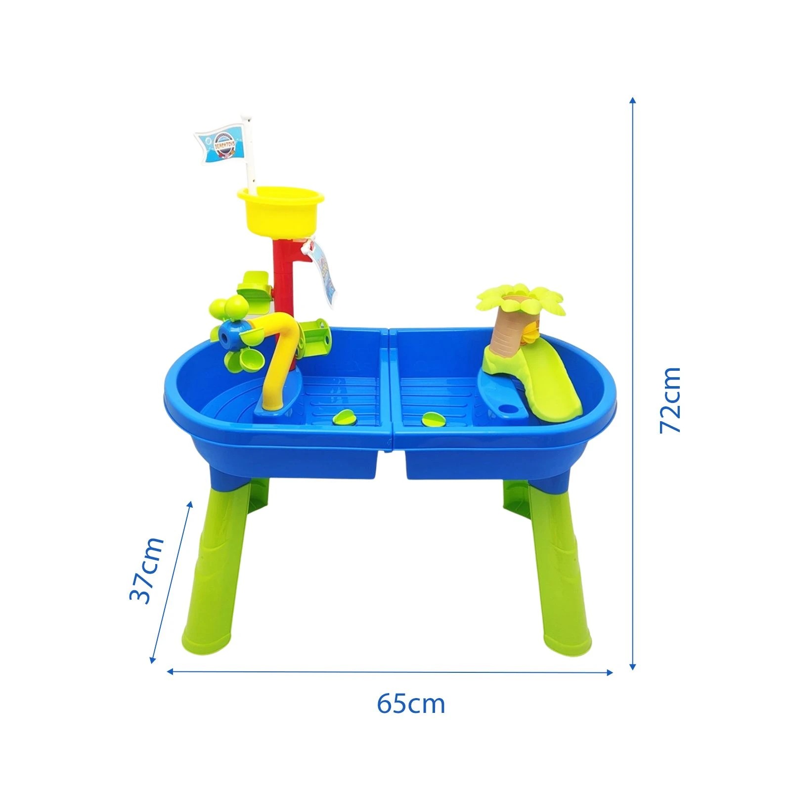 2 Ausway Kids Sand & Water Play Table Set Outdoor Sensory Activity Centre, 2 of 6