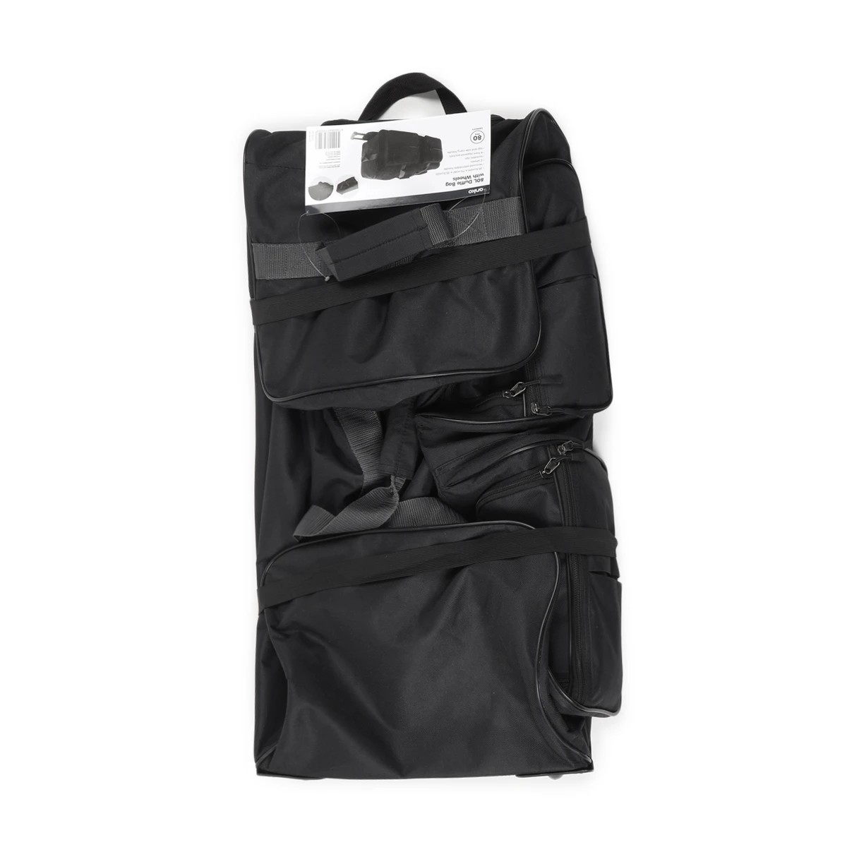 8 Duffle Bag with Wheels - Black, 8 of 8