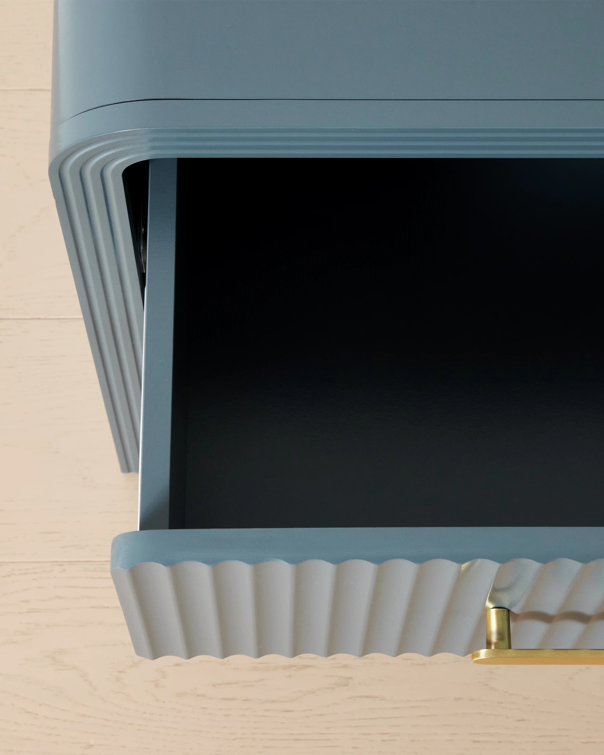 8 Luna 2 Drawer Bedside Table - Blue, 8 of 8