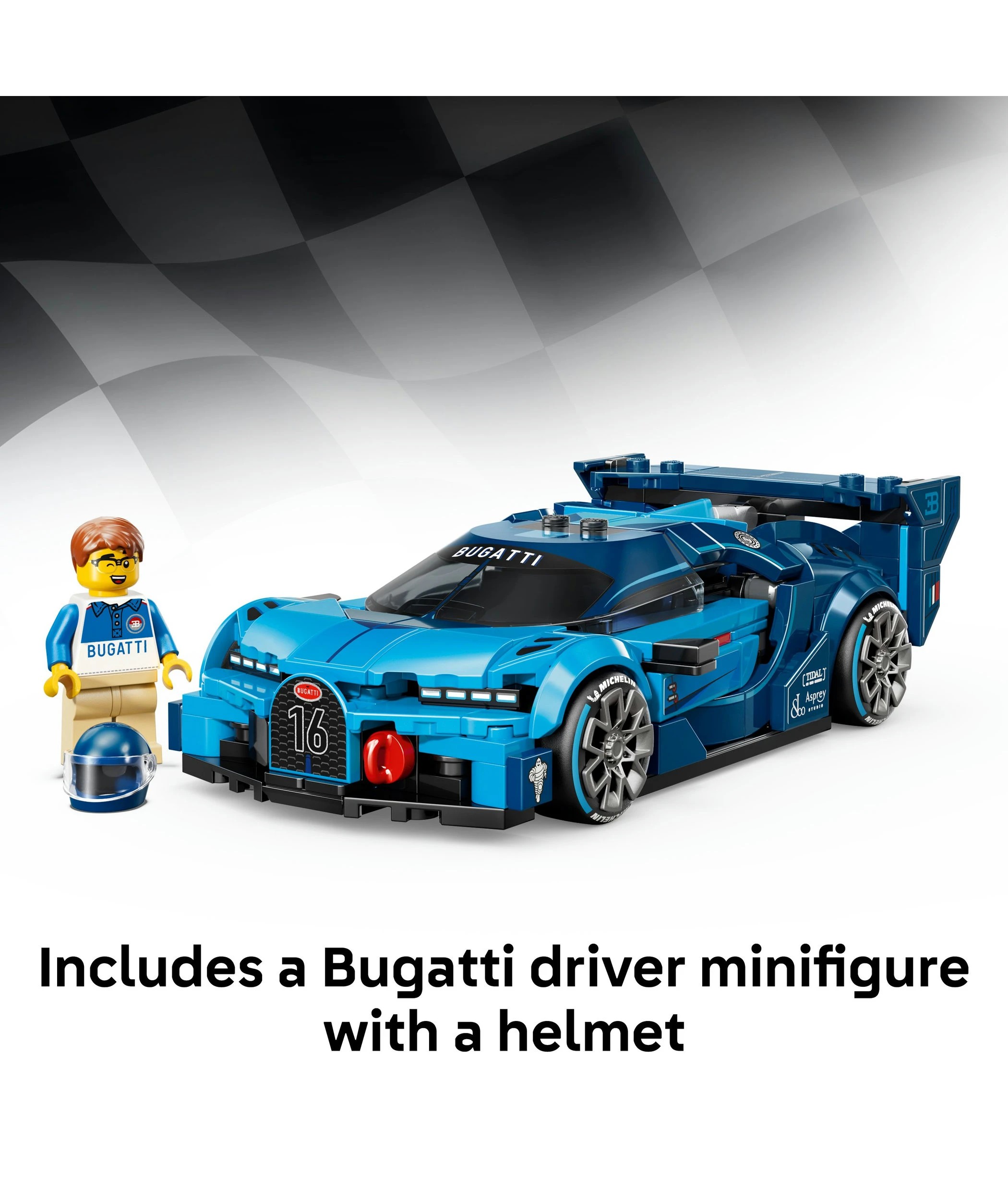 6 LEGO Speed Champions Bugatti Vision GT Hyper Sports Car 77253, 6 of 10