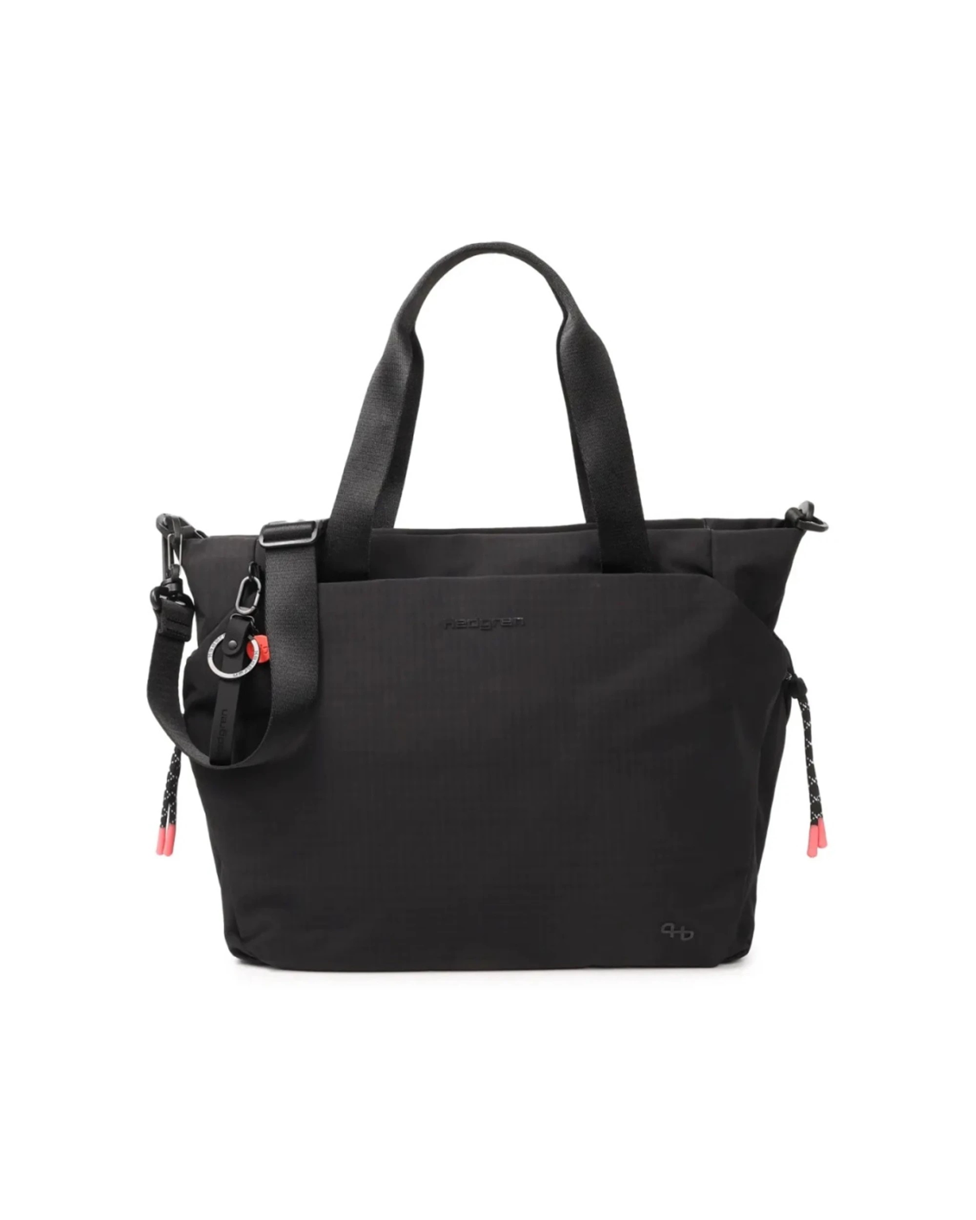1 Hedgren Satoshi Womens Travel 14in Laptop Tote Handbag Lockable Zips - Black, 1 of 7