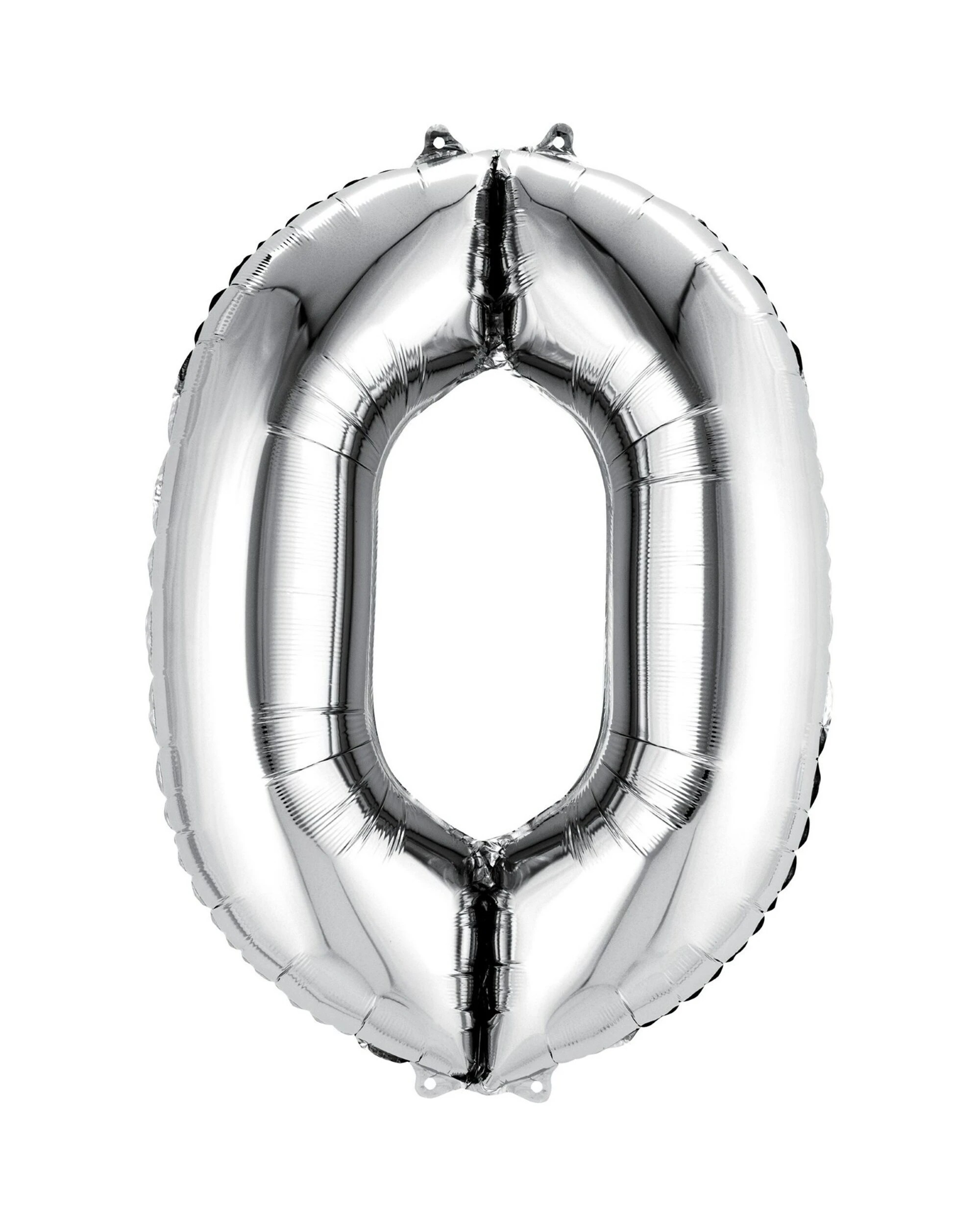 1 Meteor Foil 0 Balloon 86cm - Silver, 1 of 1
