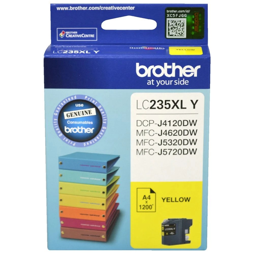 2 Brother LC 235XL Ink Cartridge Yellow, 2 of 3