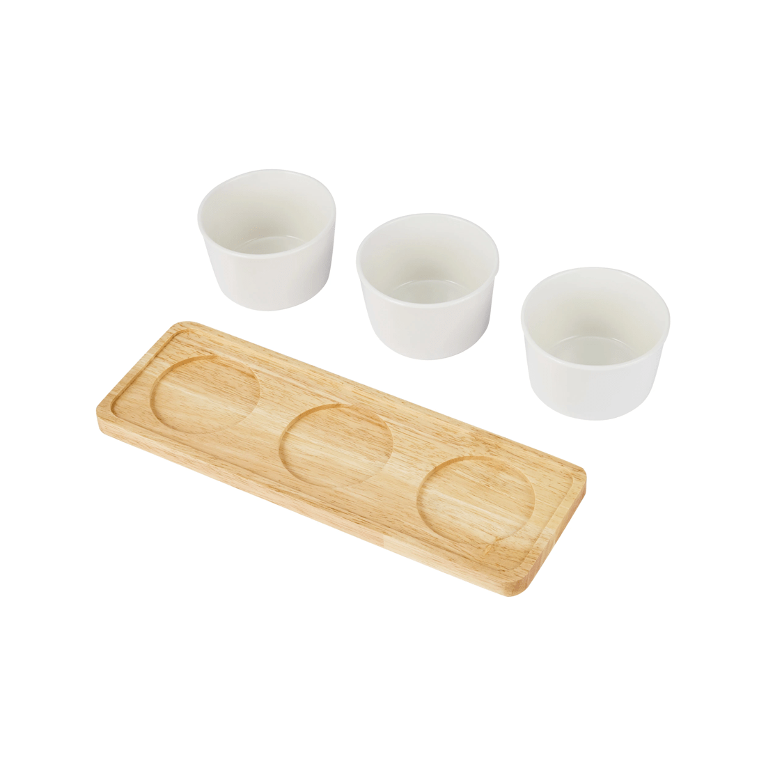 3 4 Piece White Serve Set, 3 of 5