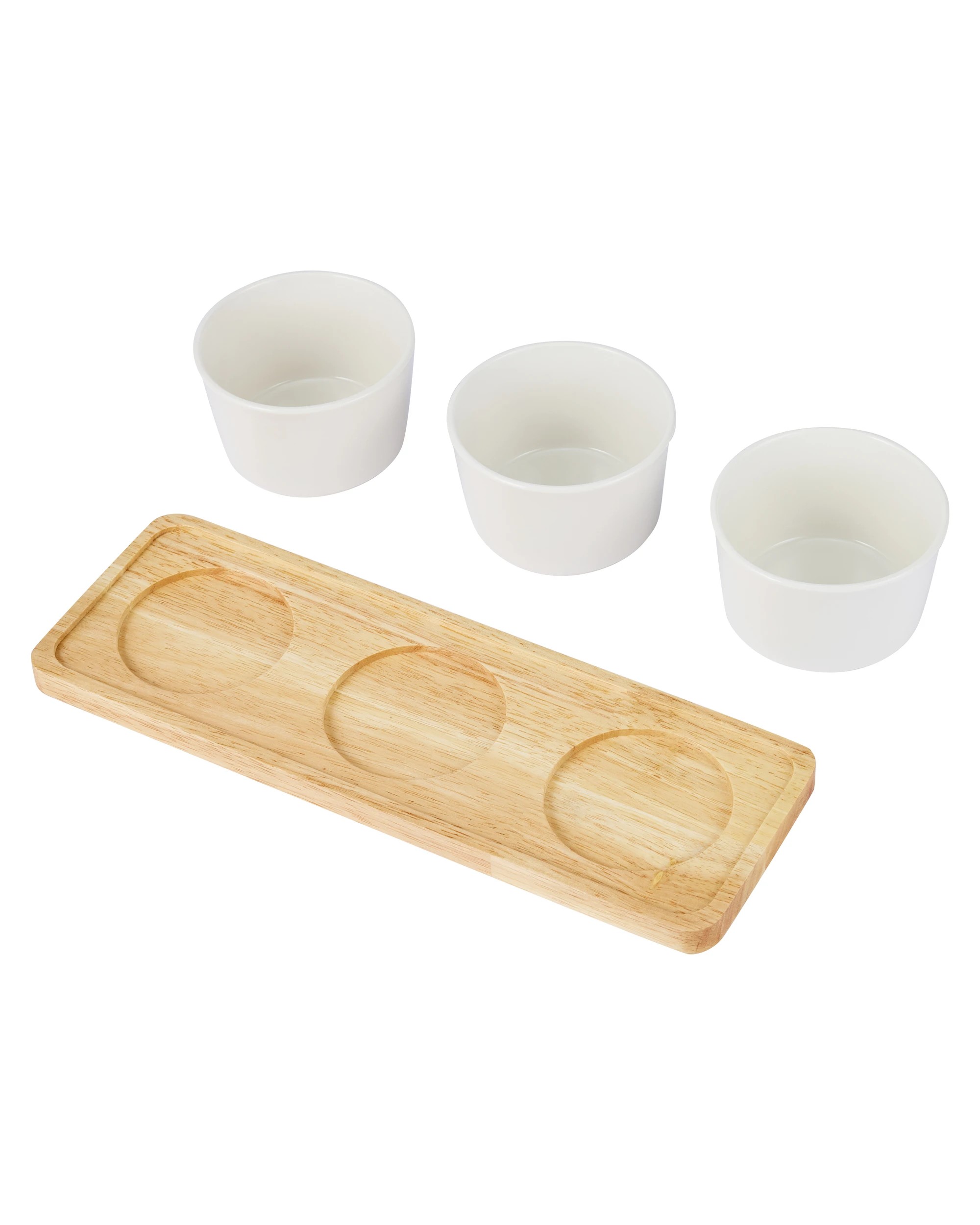 3 4 Piece White Serve Set, 3 of 5