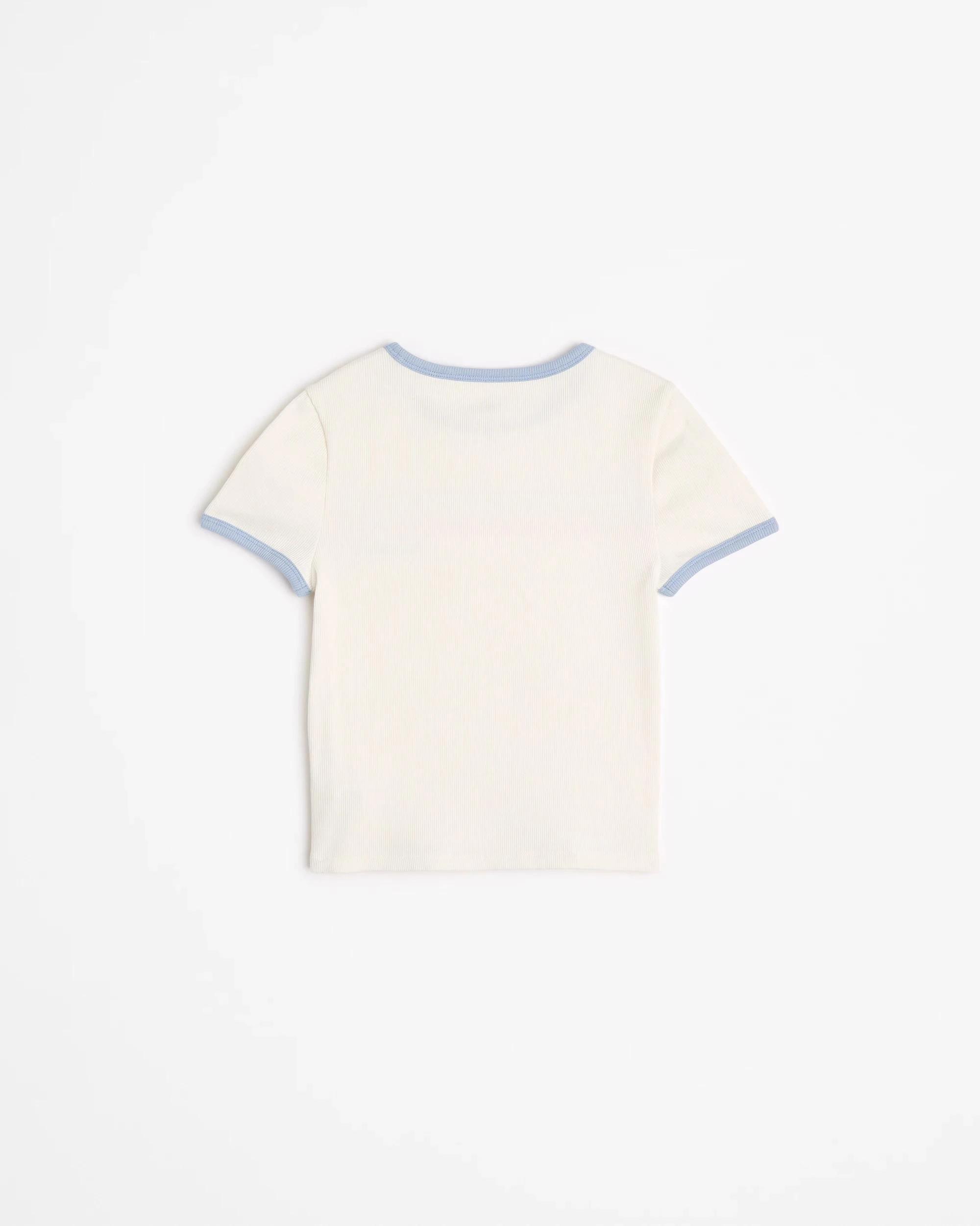 3 Target Australian Cotton Rib Ringer T-shirt WHITE PALM CANYON, 3 of 3