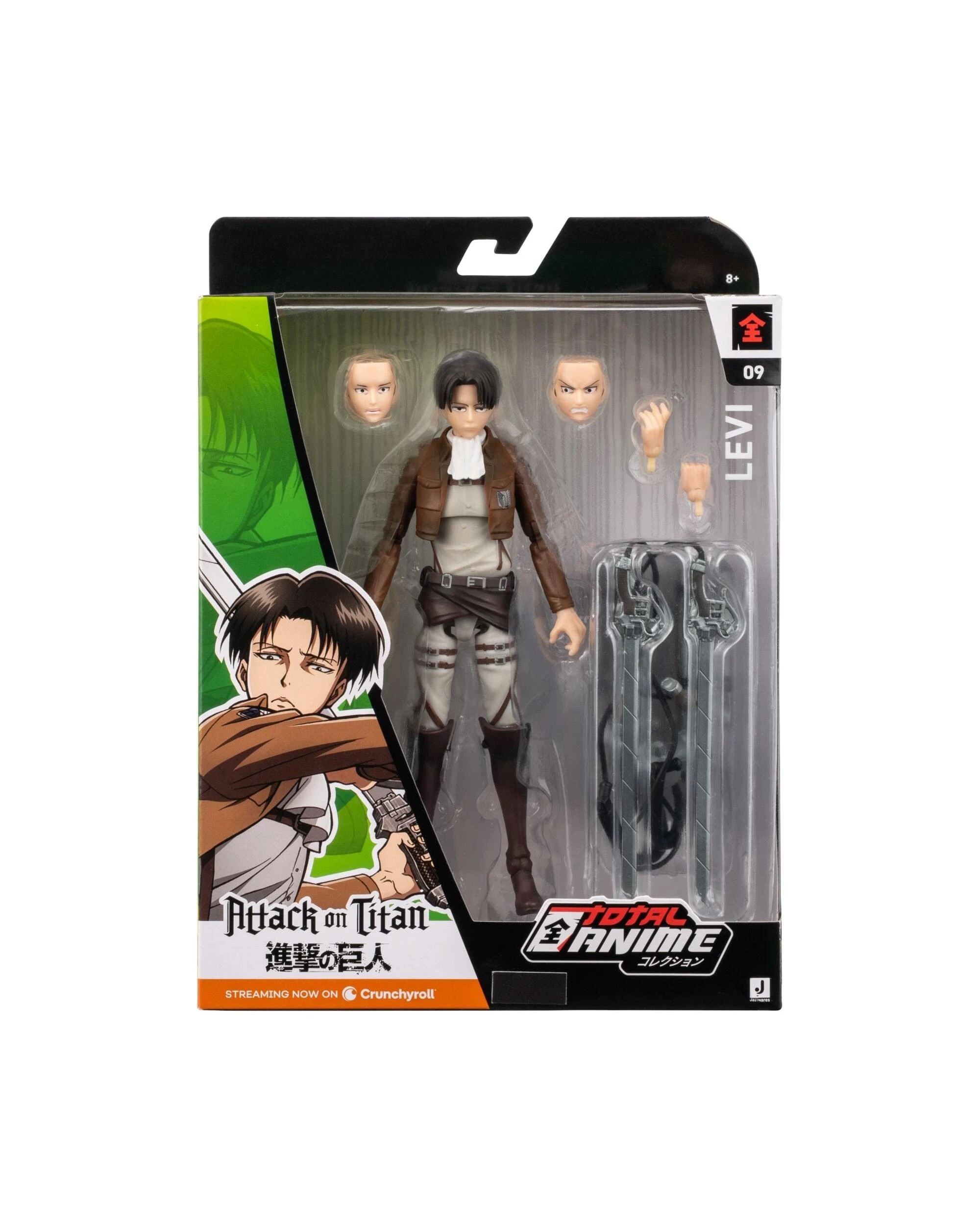 1 Total Anime Attack on Titan Levi Ackerman 6.5 inch Scale Action Figure, 1 of 7
