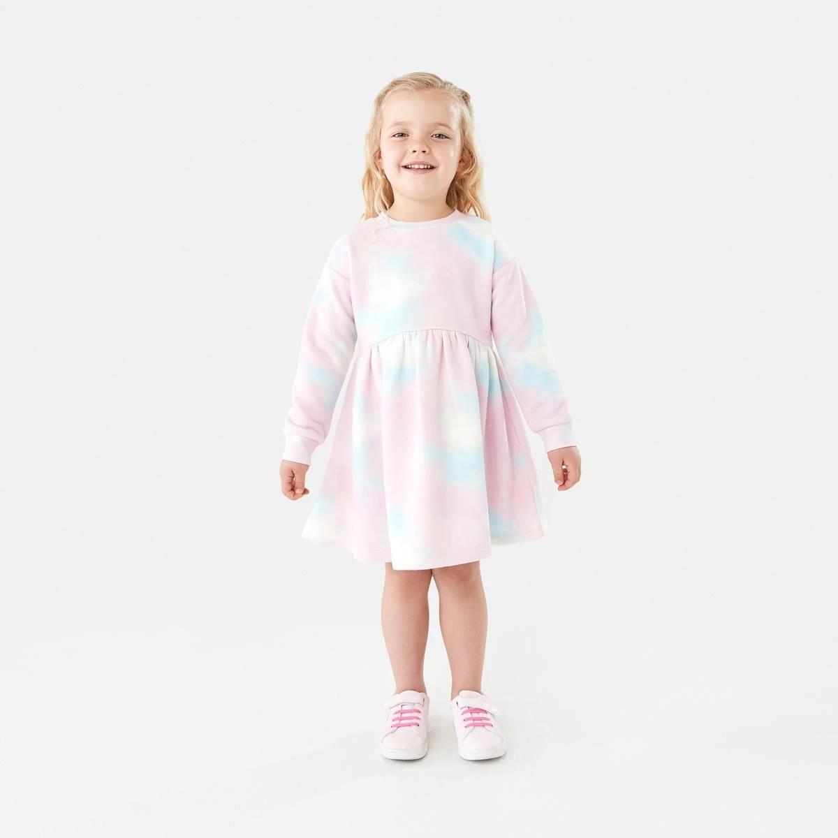 6 Printed Fleece Dress Galaxy, 6 of 9